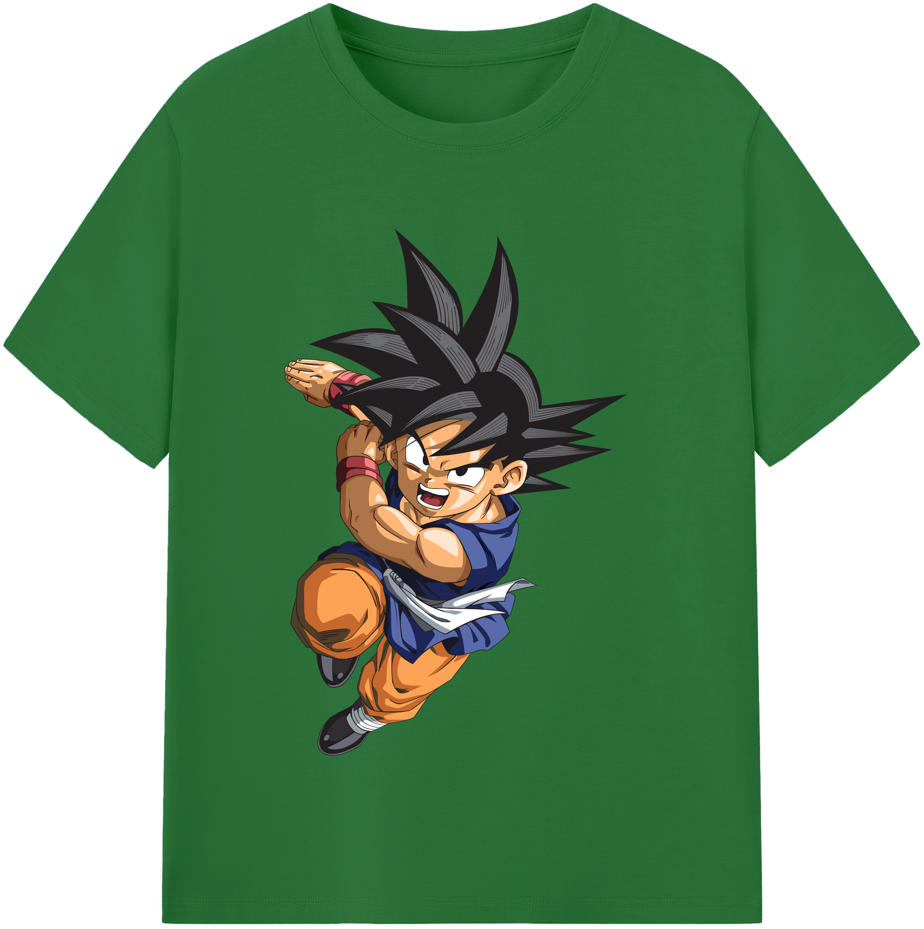 （画像用） ドラゴンボール 孫悟空（そん ごくう）Son Goku カカロット DRAGON BALL Kakarotto 綿100％半袖Tシャツ（フロントプリント）