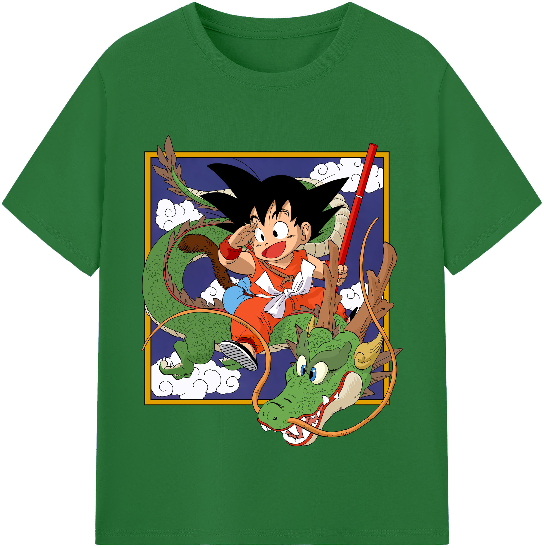 （画像用） ドラゴンボール 孫悟空（そん ごくう）Son Goku カカロット DRAGON BALL Kakarotto 綿100％半袖Tシャツ（フロントプリント）