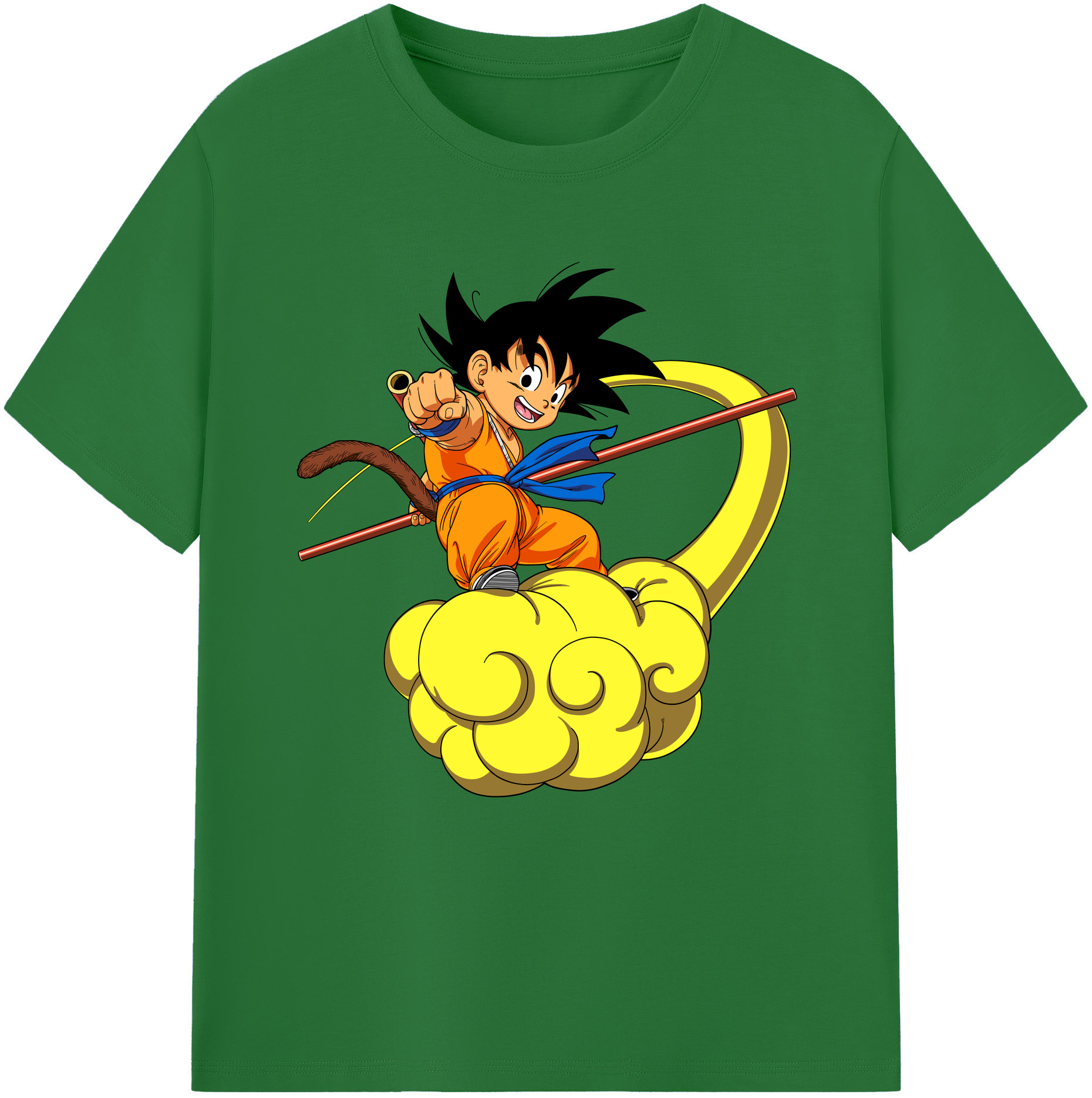 （画像用） ドラゴンボール 孫悟空（そん ごくう）Son Goku カカロット DRAGON BALL Kakarotto 綿100％半袖Tシャツ（フロントプリント）