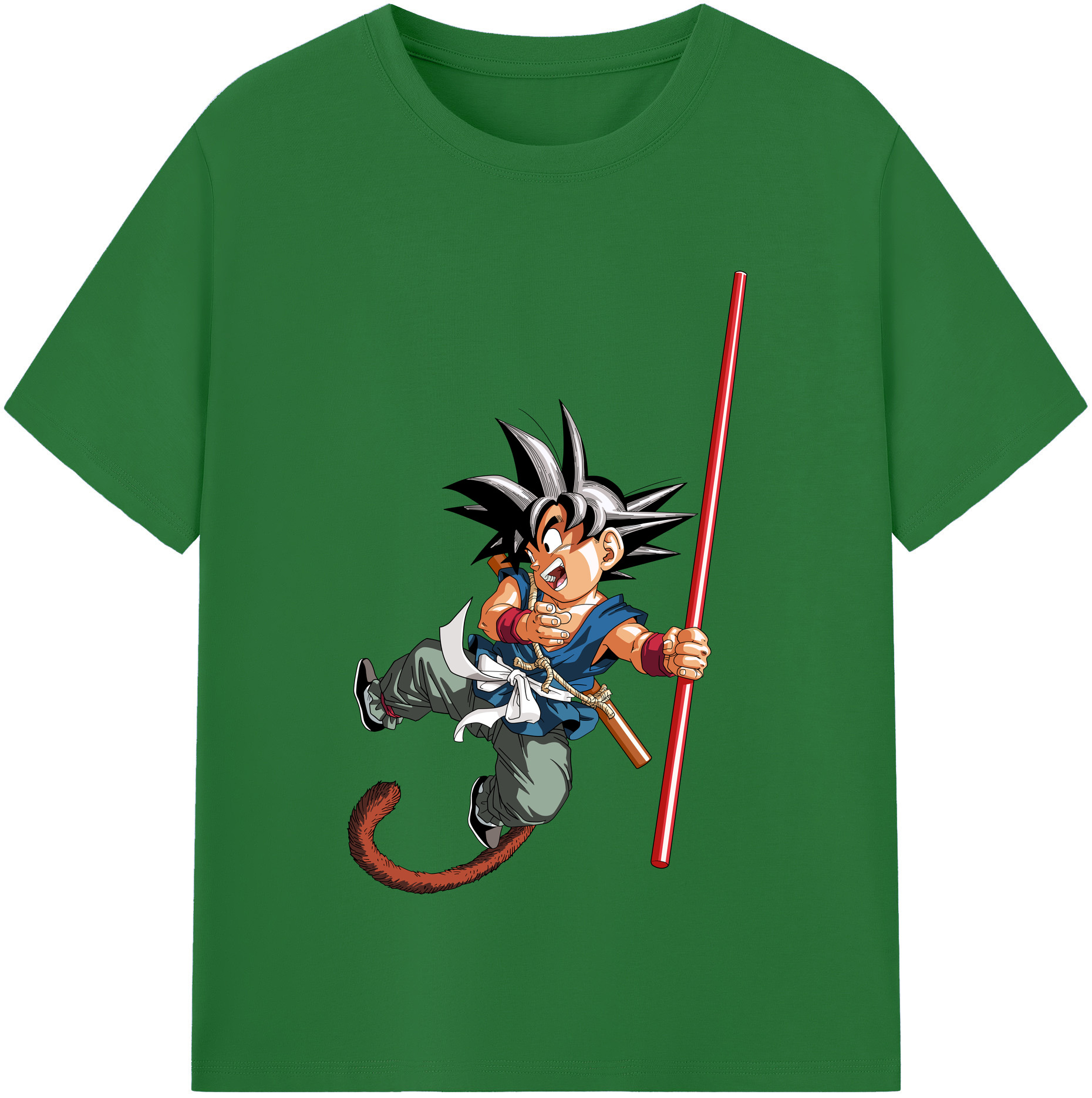 （画像用） ドラゴンボール 孫悟空（そん ごくう）Son Goku カカロット DRAGON BALL Kakarotto 綿100％半袖Tシャツ（フロントプリント）