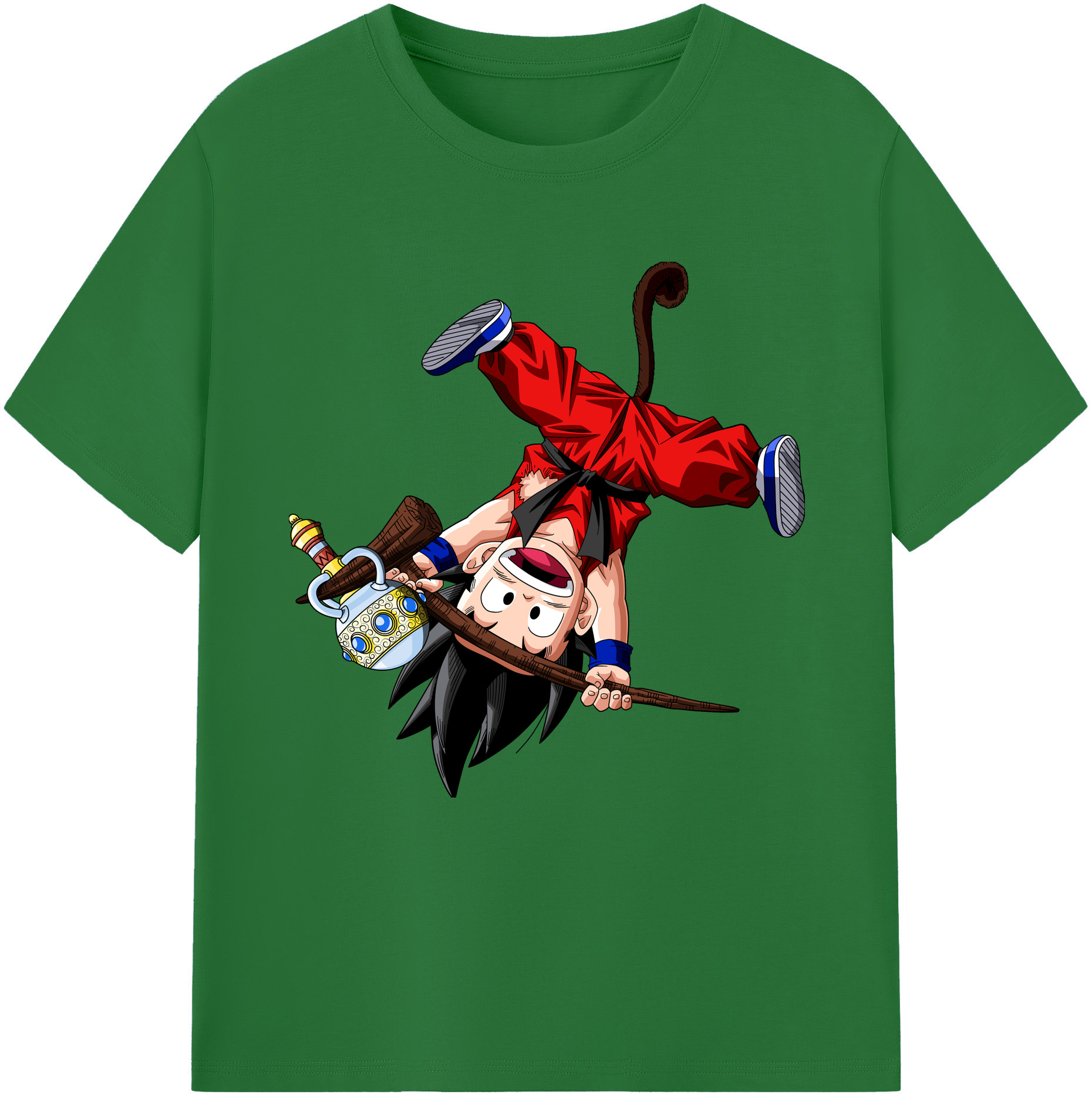 （画像用） ドラゴンボール 孫悟空（そん ごくう）Son Goku カカロット DRAGON BALL Kakarotto 綿100％半袖Tシャツ（フロントプリント）