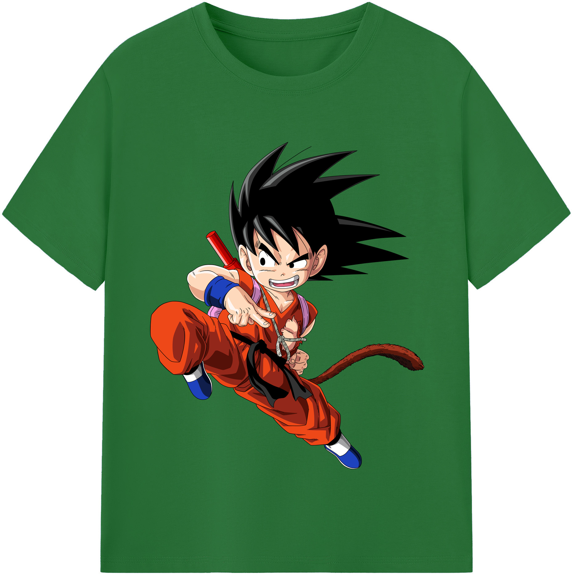 （画像用） ドラゴンボール 孫悟空（そん ごくう）Son Goku カカロット DRAGON BALL Kakarotto 綿100％半袖Tシャツ（フロントプリント）