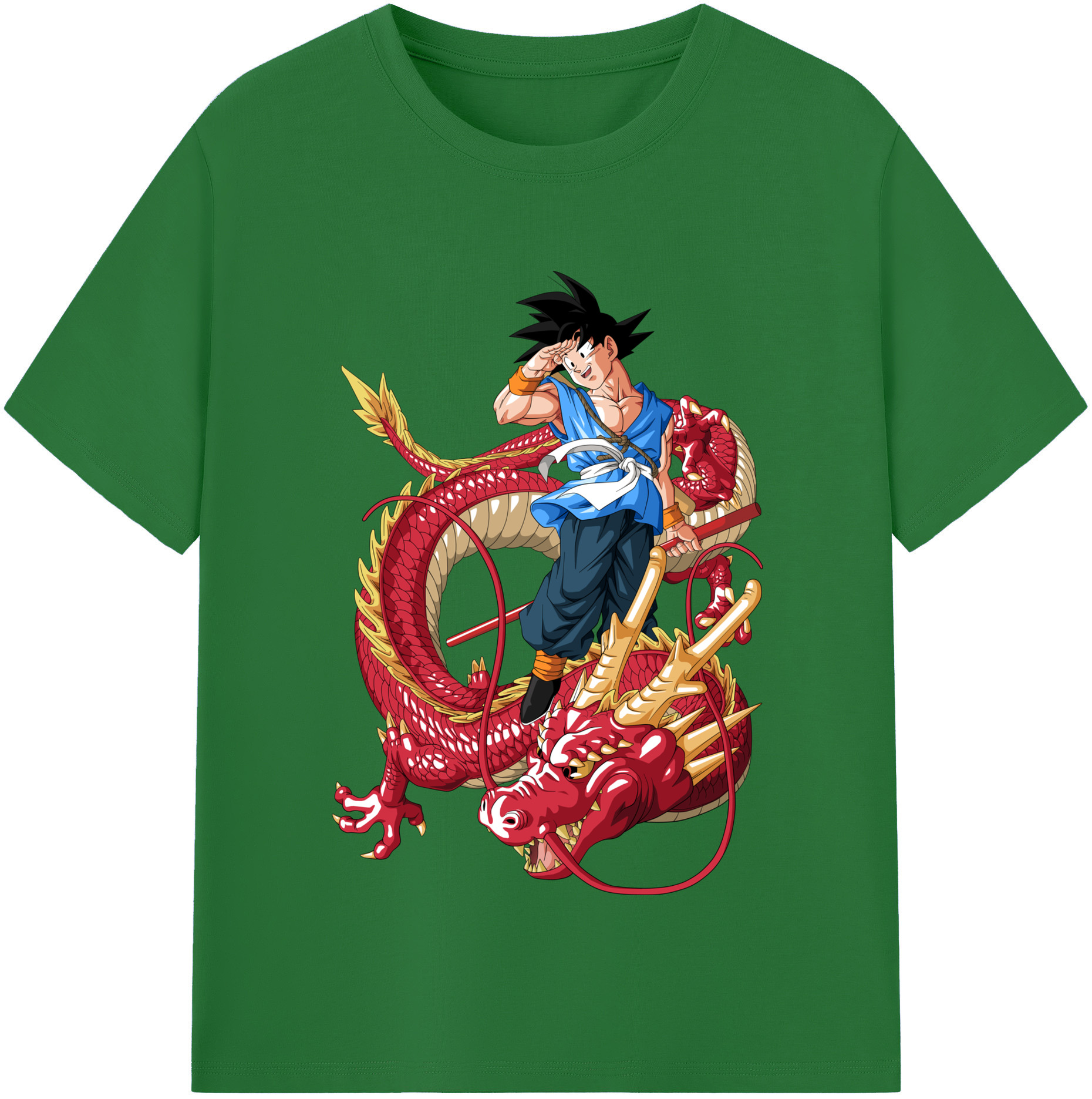 （画像用） ドラゴンボール 孫悟空（そん ごくう）Son Goku カカロット DRAGON BALL Kakarotto 綿100％半袖Tシャツ（フロントプリント）