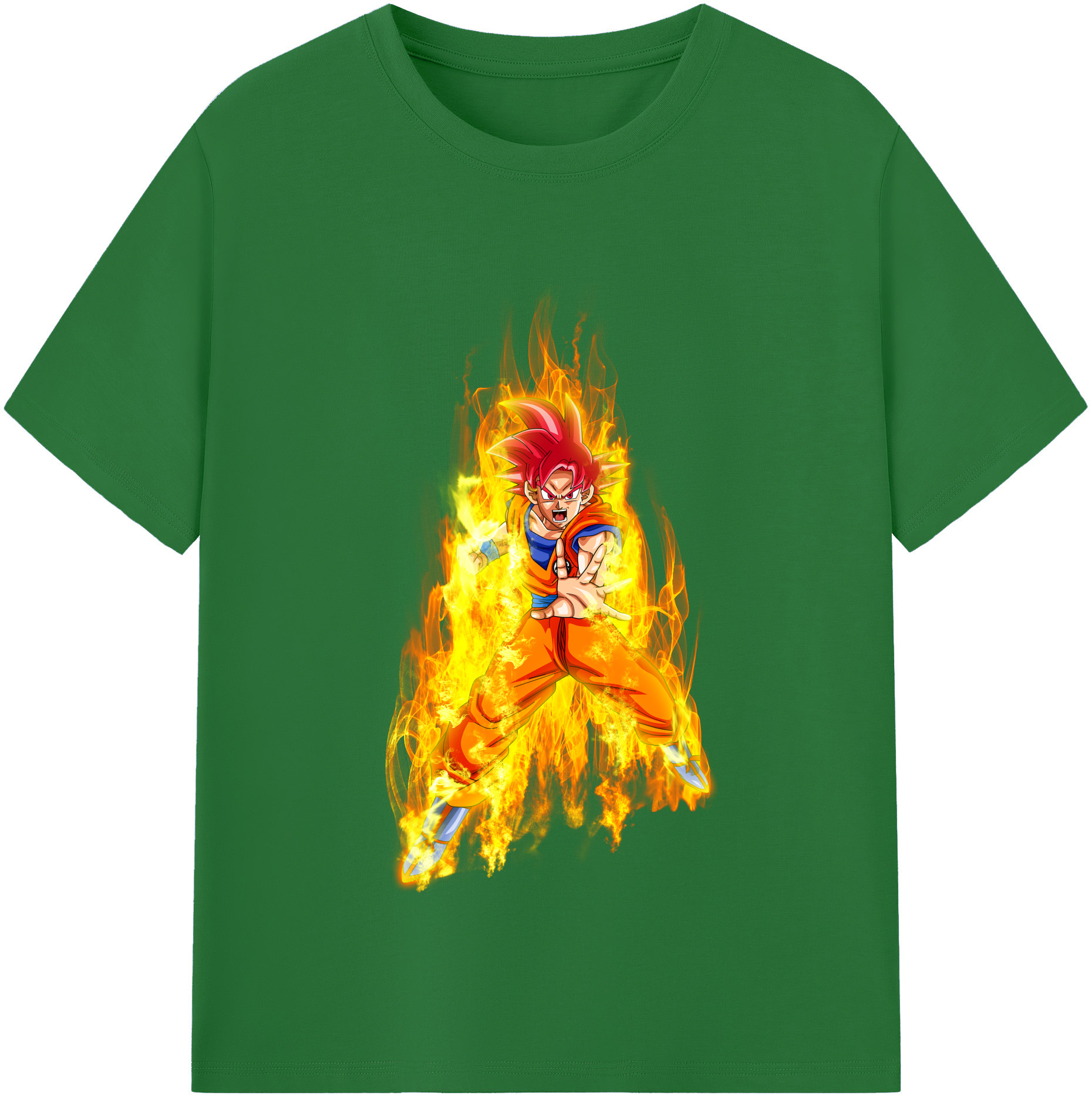（画像用） ドラゴンボール 孫悟空（そん ごくう）Son Goku カカロット DRAGON BALL Kakarotto 綿100％半袖Tシャツ（フロントプリント）