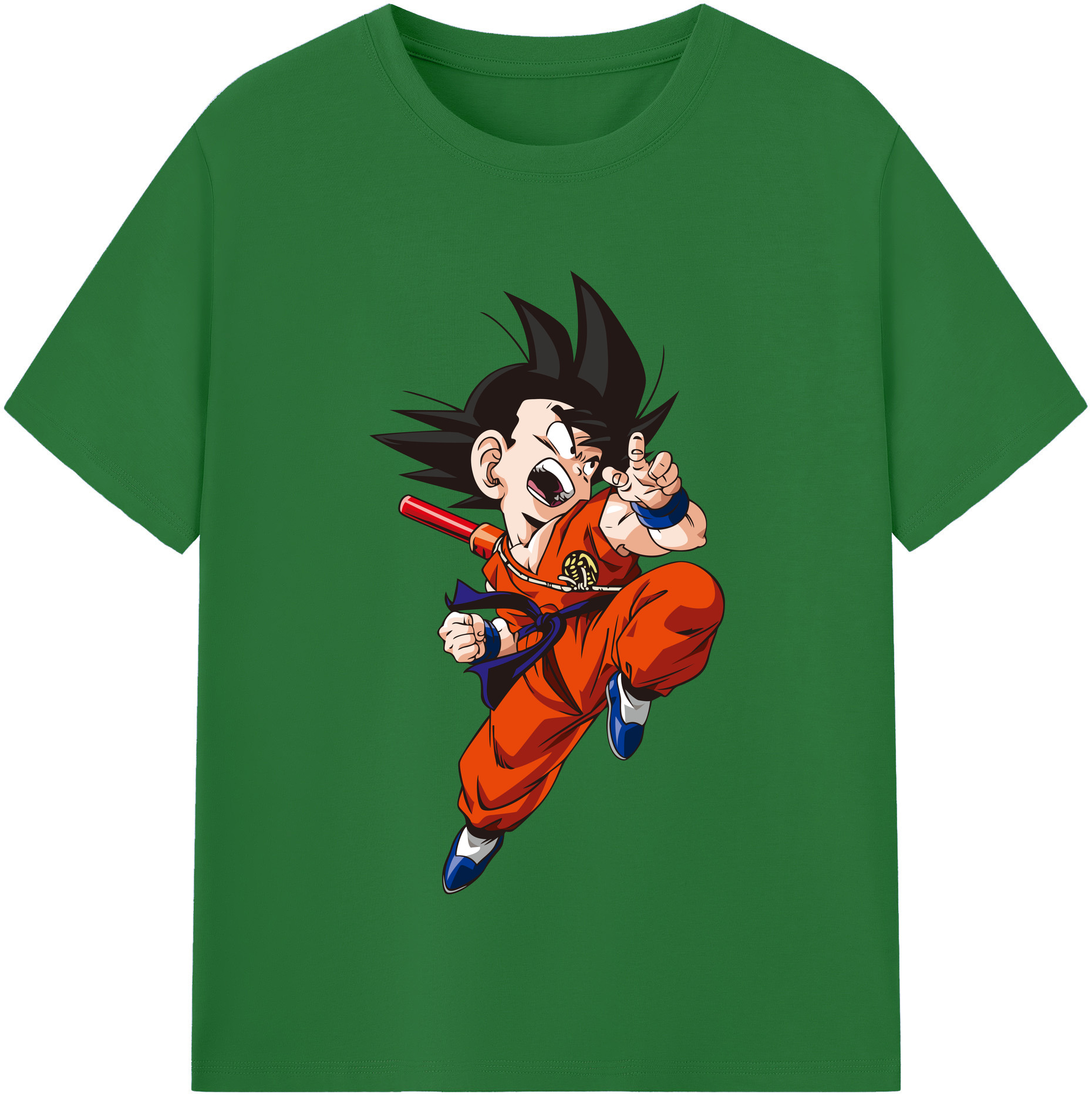 （画像用） ドラゴンボール 孫悟空（そん ごくう）Son Goku カカロット DRAGON BALL Kakarotto 綿100％半袖Tシャツ（フロントプリント）