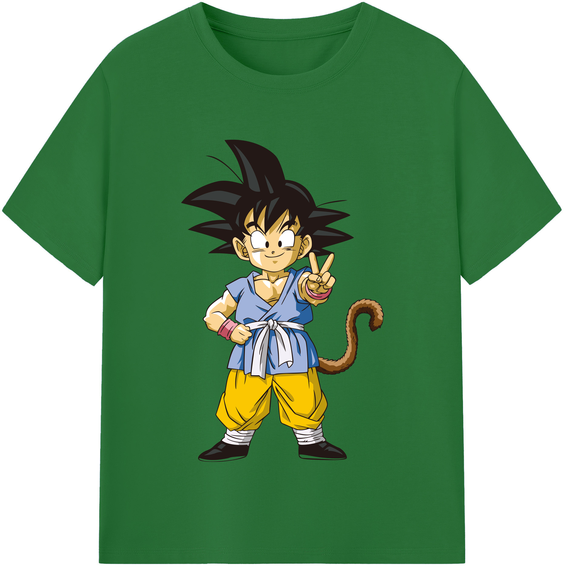 （画像用） ドラゴンボール 孫悟空（そん ごくう）Son Goku カカロット DRAGON BALL Kakarotto 綿100％半袖Tシャツ（フロントプリント）