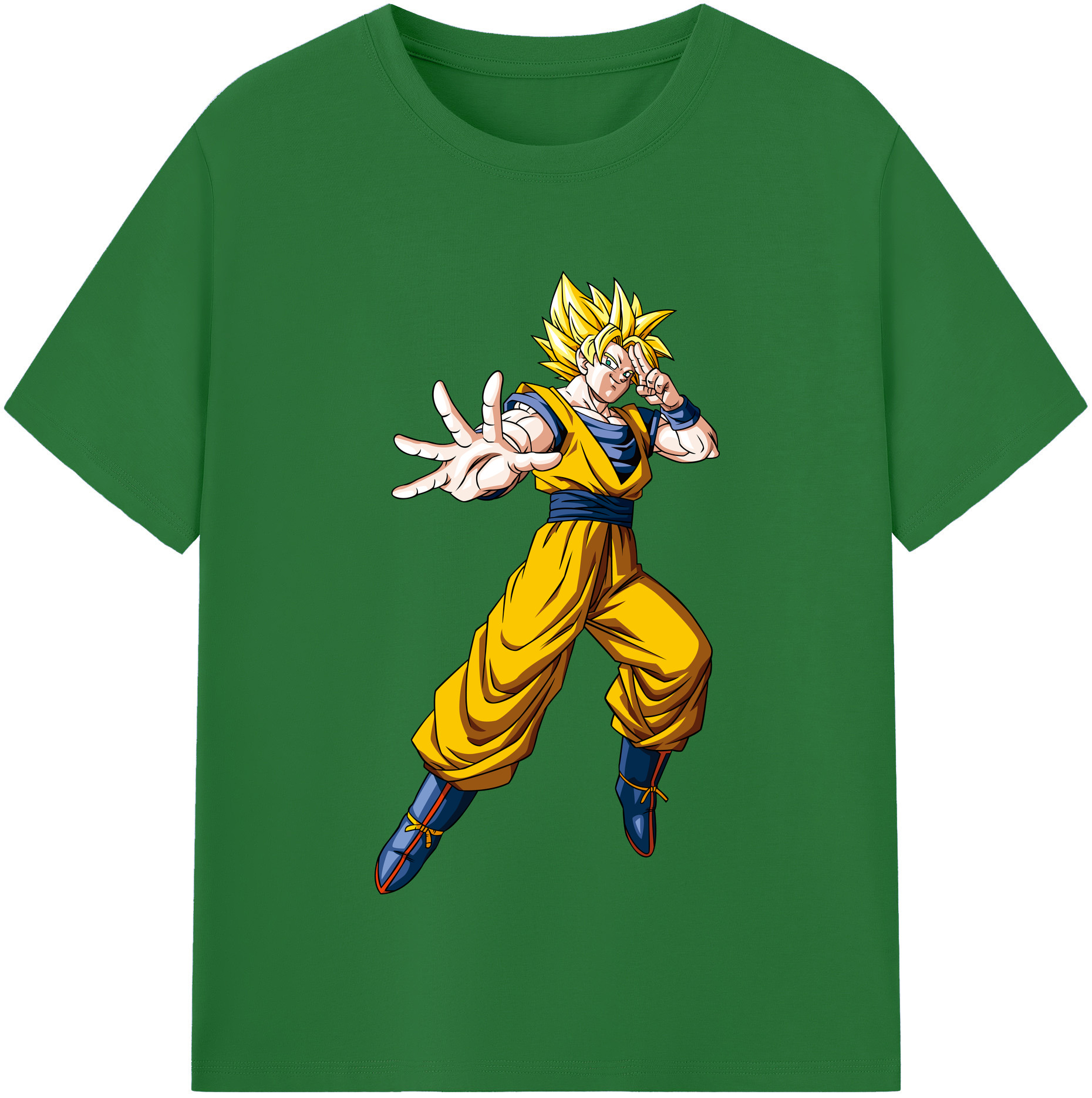 （画像用） ドラゴンボール 孫悟空（そん ごくう）Son Goku カカロット DRAGON BALL Kakarotto 綿100％半袖Tシャツ（フロントプリント）