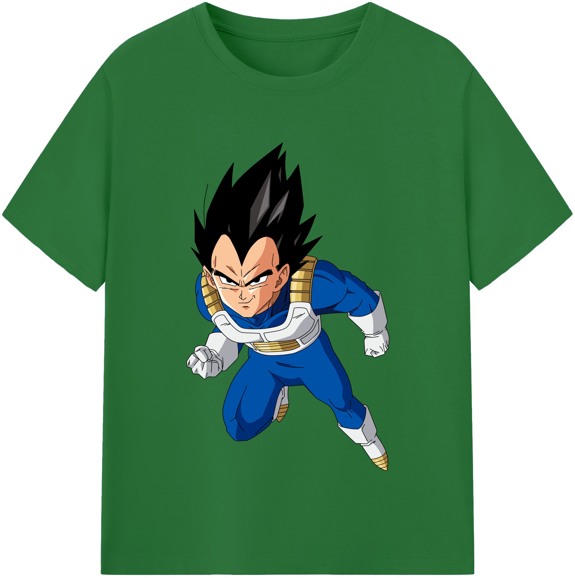 （画像用） ドラゴンボール ベジータ四世（Bejīta Yonsei）DRAGON BALL Vegeta IV 綿100％半袖Tシャツ（フロントプリント）