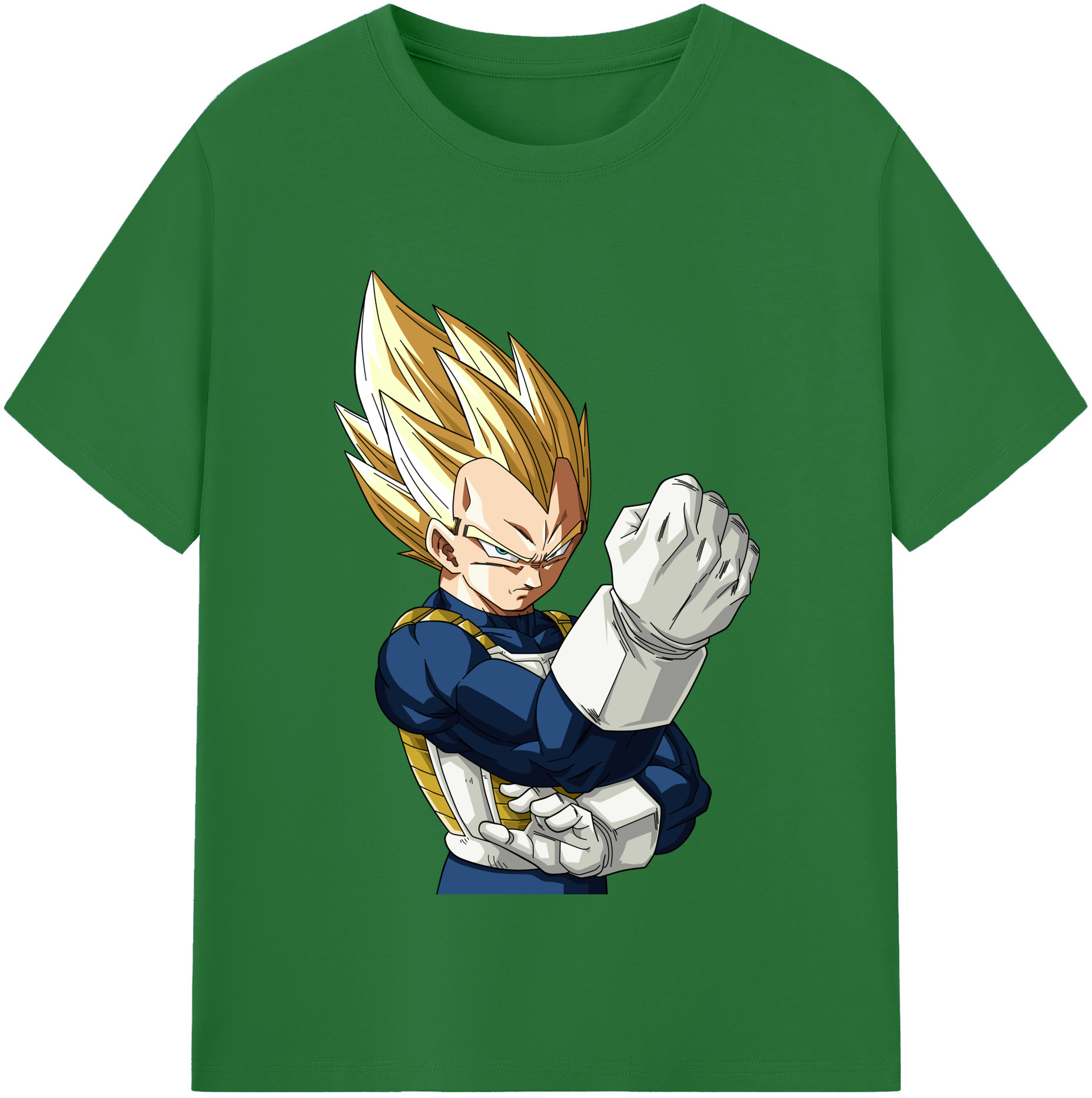 （画像用） ドラゴンボール ベジータ四世（Bejīta Yonsei）DRAGON BALL Vegeta IV 綿100％半袖Tシャツ（フロントプリント）
