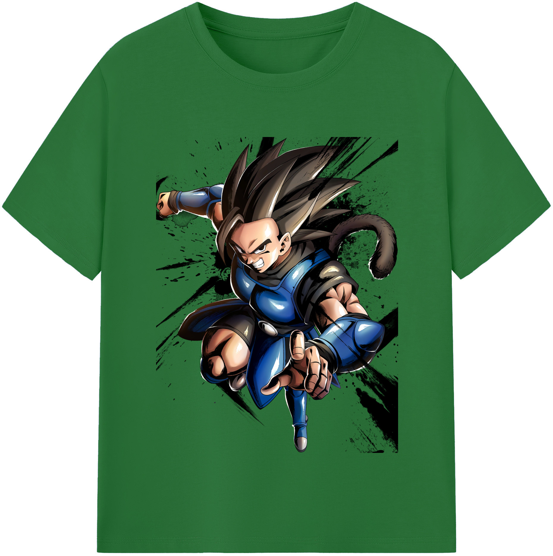 （画像用） ドラゴンボール ベジータ四世（Bejīta Yonsei）DRAGON BALL Vegeta IV 綿100％半袖Tシャツ（フロントプリント）