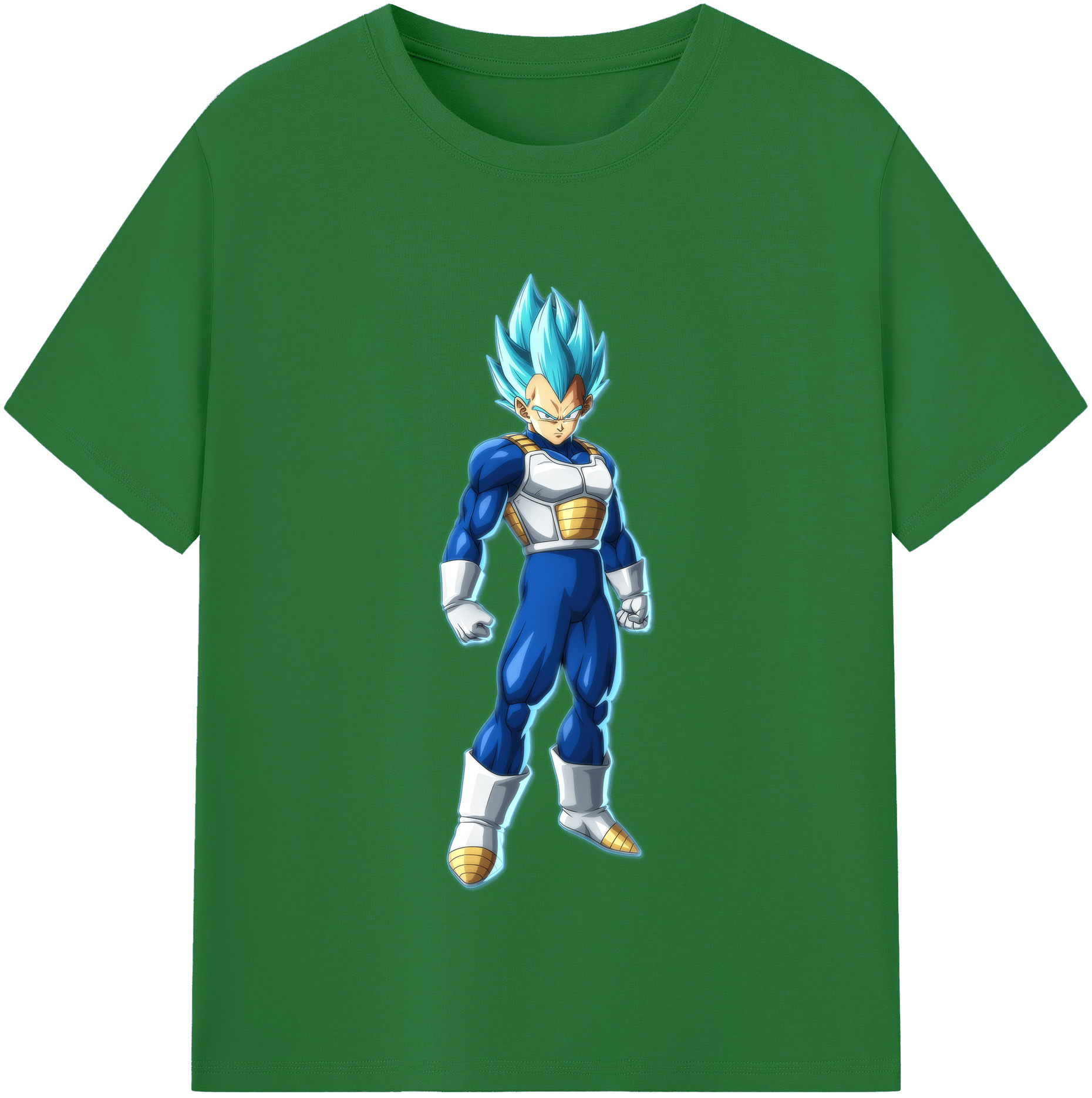 （画像用） ドラゴンボール ベジータ四世（Bejīta Yonsei）DRAGON BALL Vegeta IV 綿100％半袖Tシャツ（フロントプリント）