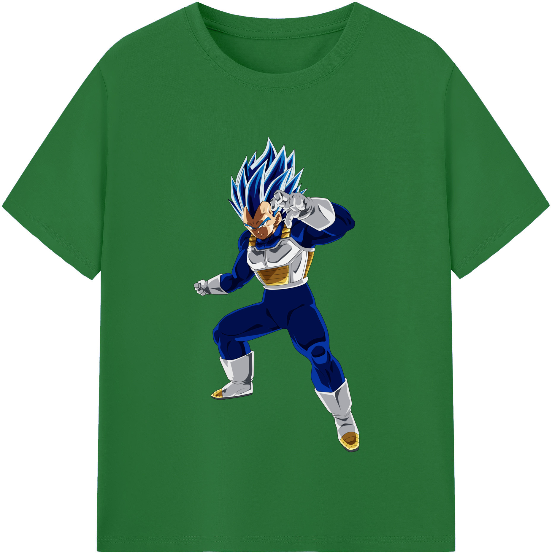 （画像用） ドラゴンボール ベジータ四世（Bejīta Yonsei）DRAGON BALL Vegeta IV 綿100％半袖Tシャツ（フロントプリント）