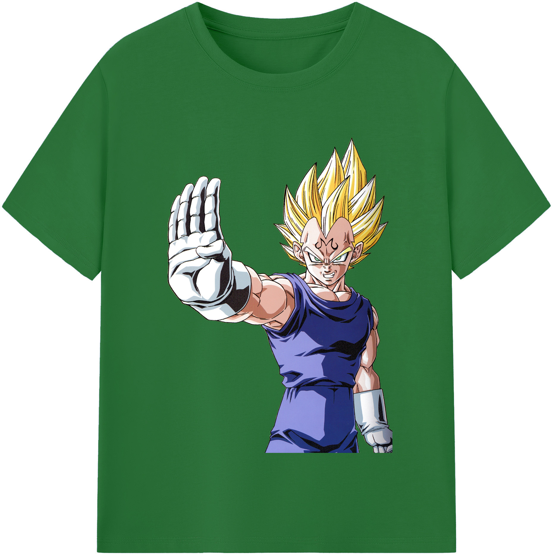 （画像用） ドラゴンボール ベジータ四世（Bejīta Yonsei）DRAGON BALL Vegeta IV 綿100％半袖Tシャツ（フロントプリント）