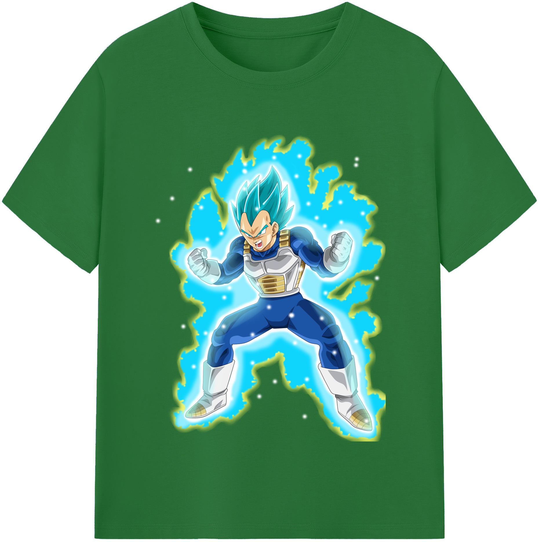 （画像用） ドラゴンボール ベジータ四世（Bejīta Yonsei）DRAGON BALL Vegeta IV 綿100％半袖Tシャツ（フロントプリント）