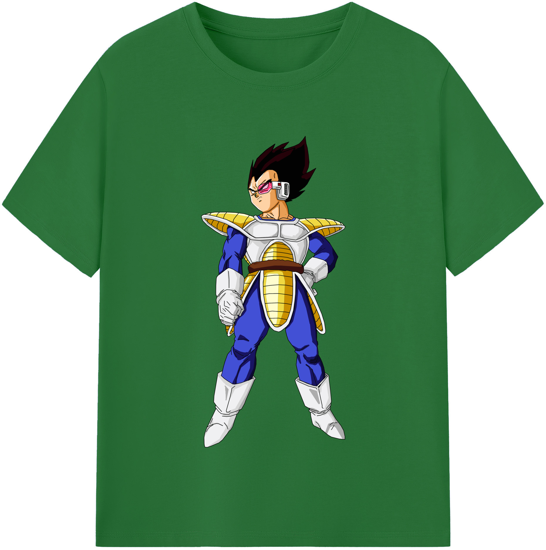 （画像用） ドラゴンボール ベジータ四世（Bejīta Yonsei）DRAGON BALL Vegeta IV 綿100％半袖Tシャツ（フロントプリント）
