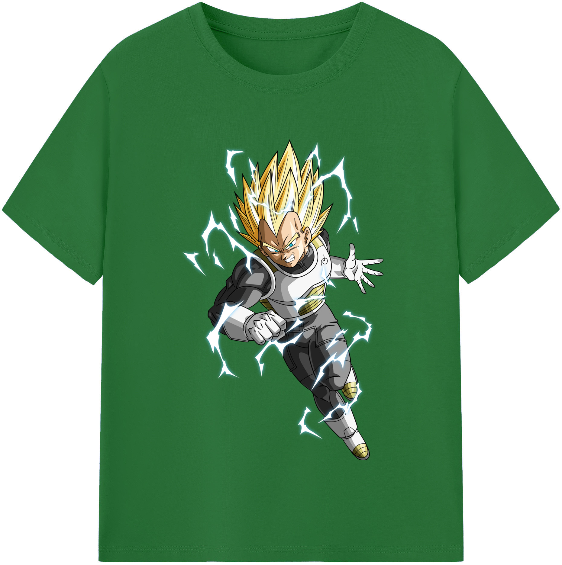 （画像用） ドラゴンボール ベジータ四世（Bejīta Yonsei）DRAGON BALL Vegeta IV 綿100％半袖Tシャツ（フロントプリント）