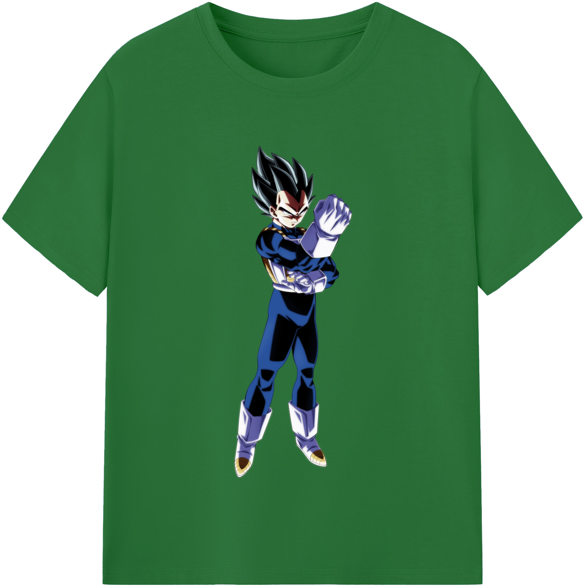 （画像用） ドラゴンボール ベジータ四世（Bejīta Yonsei）DRAGON BALL Vegeta IV 綿100％半袖Tシャツ（フロントプリント）