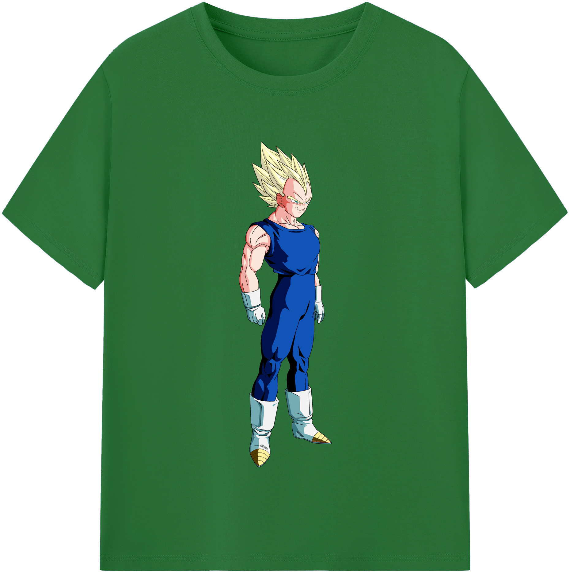 （画像用） ドラゴンボール ベジータ四世（Bejīta Yonsei）DRAGON BALL Vegeta IV 綿100％半袖Tシャツ（フロントプリント）
