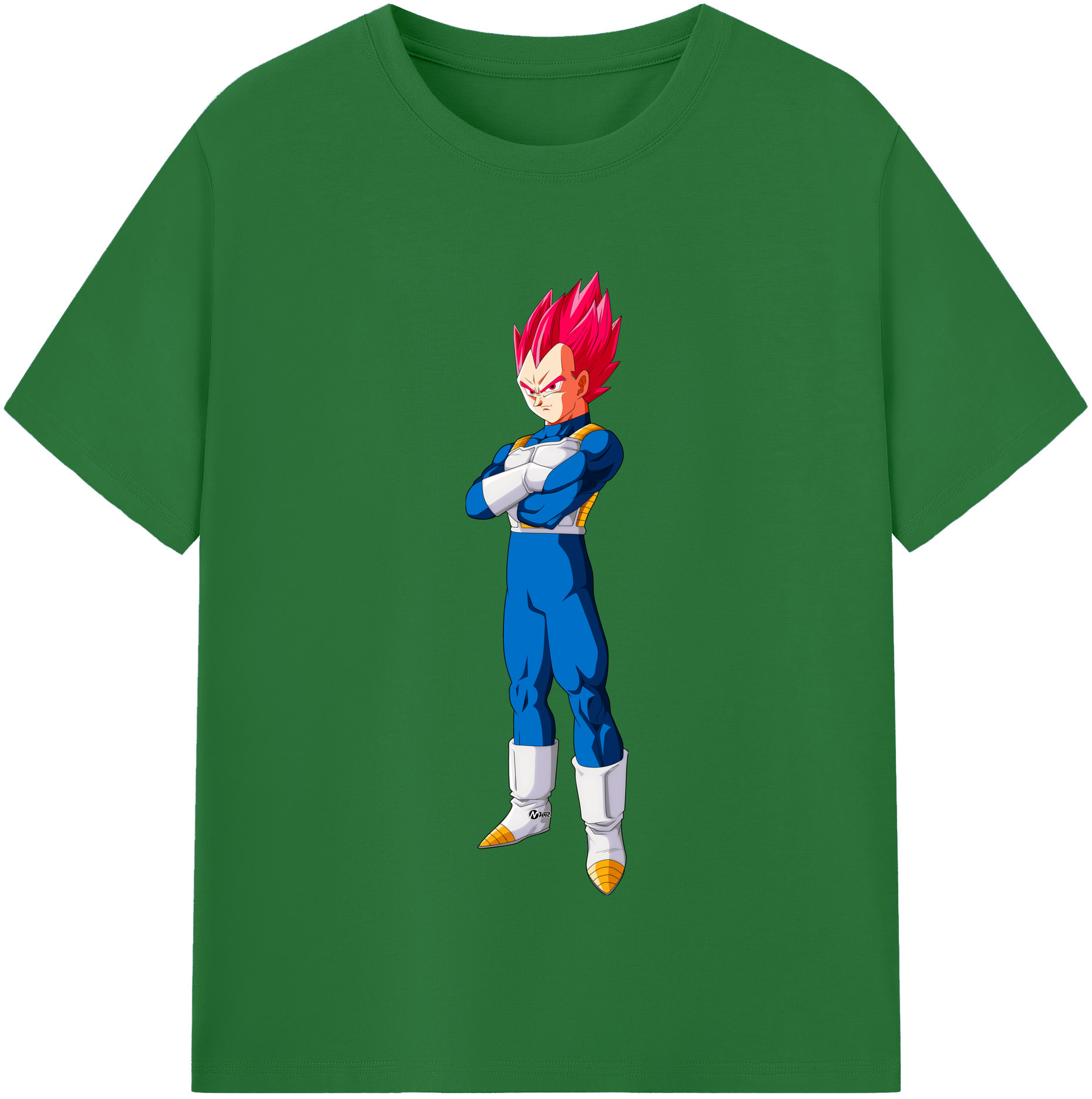 （画像用） ドラゴンボール ベジータ四世（Bejīta Yonsei）DRAGON BALL Vegeta IV 綿100％半袖Tシャツ（フロントプリント）