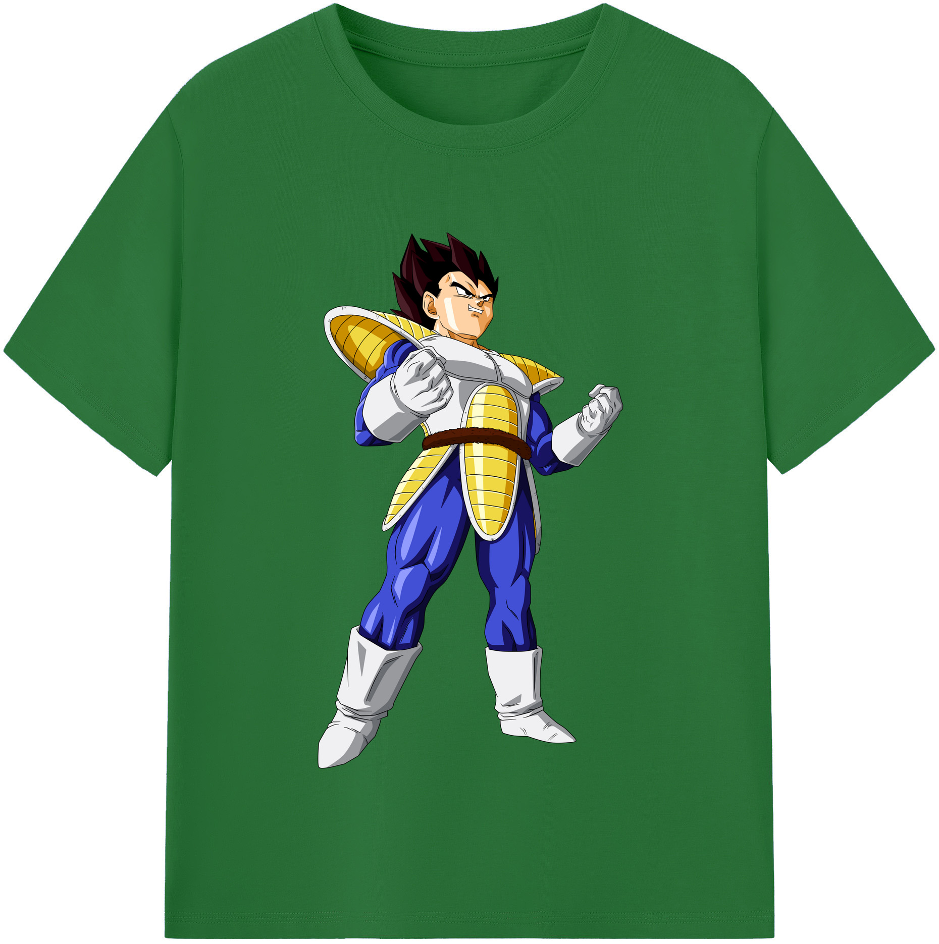 （画像用） ドラゴンボール ベジータ四世（Bejīta Yonsei）DRAGON BALL Vegeta IV 綿100％半袖Tシャツ（フロントプリント）