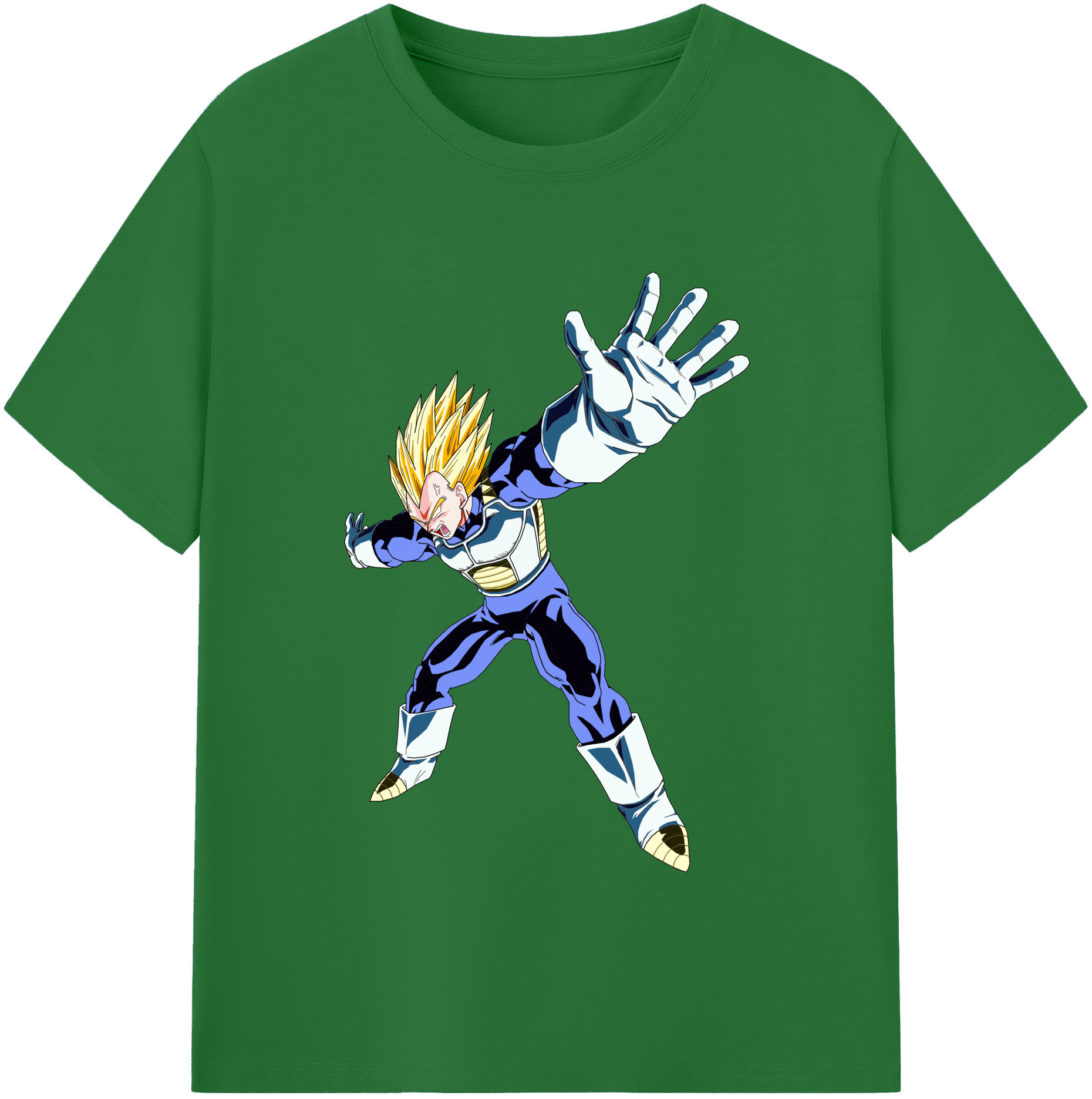（画像用） ドラゴンボール ベジータ四世（Bejīta Yonsei）DRAGON BALL Vegeta IV 綿100％半袖Tシャツ（フロントプリント）