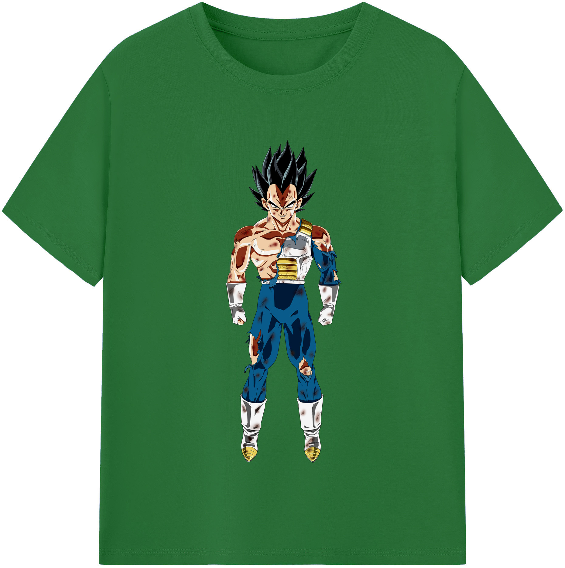 （画像用） ドラゴンボール ベジータ四世（Bejīta Yonsei）DRAGON BALL Vegeta IV 綿100％半袖Tシャツ（フロントプリント）