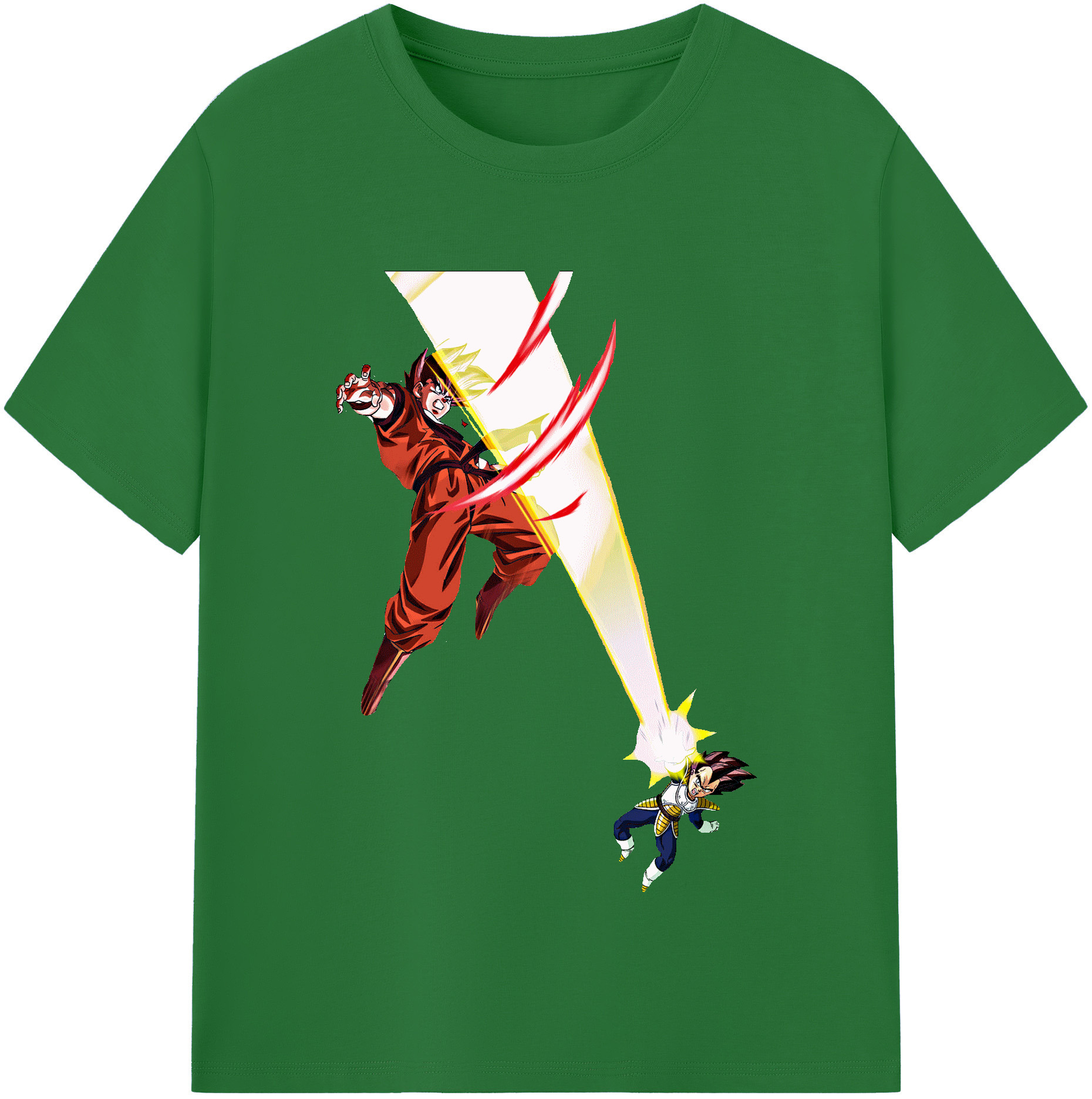 （画像用） ドラゴンボール ベジータ四世（Bejīta Yonsei）DRAGON BALL Vegeta IV 綿100％半袖Tシャツ（フロントプリント）