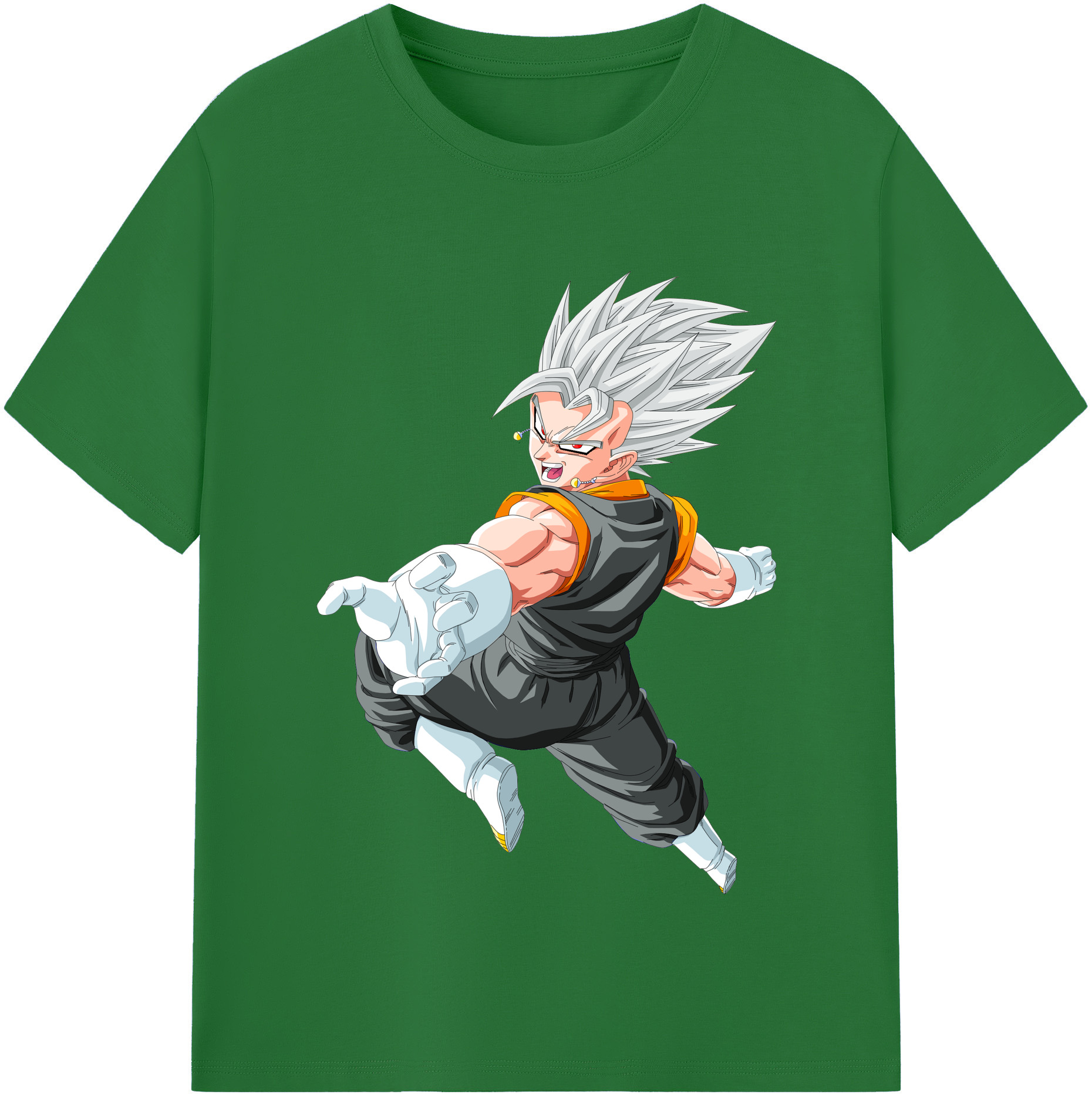 （画像用） ドラゴンボール ベジータ四世（Bejīta Yonsei）DRAGON BALL Vegeta IV 綿100％半袖Tシャツ（フロントプリント）