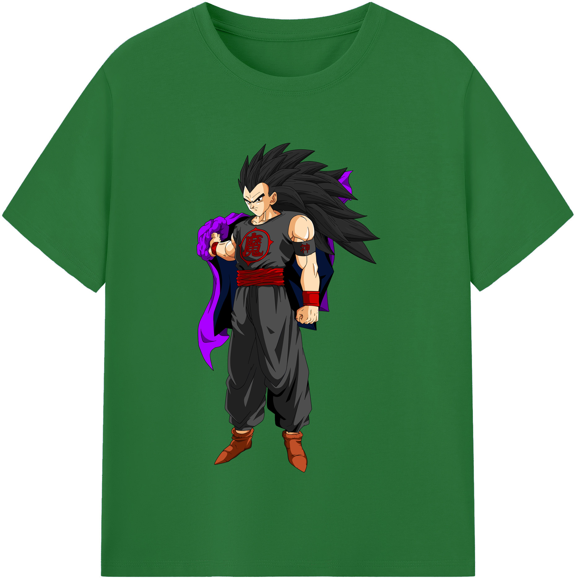 （画像用） ドラゴンボール ベジータ四世（Bejīta Yonsei）DRAGON BALL Vegeta IV 綿100％半袖Tシャツ（フロントプリント）