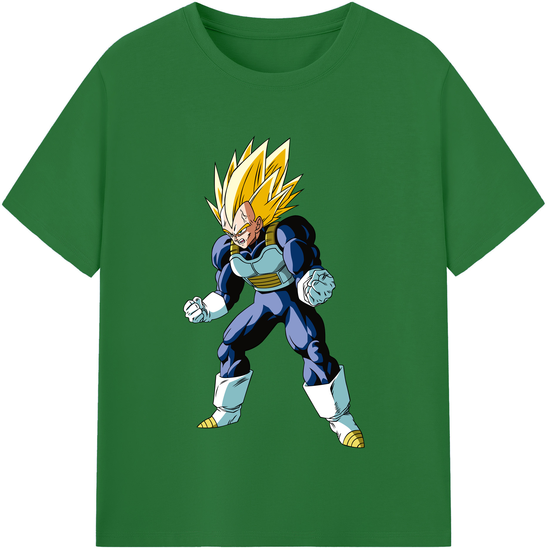 （画像用） ドラゴンボール ベジータ四世（Bejīta Yonsei）DRAGON BALL Vegeta IV 綿100％半袖Tシャツ（フロントプリント）