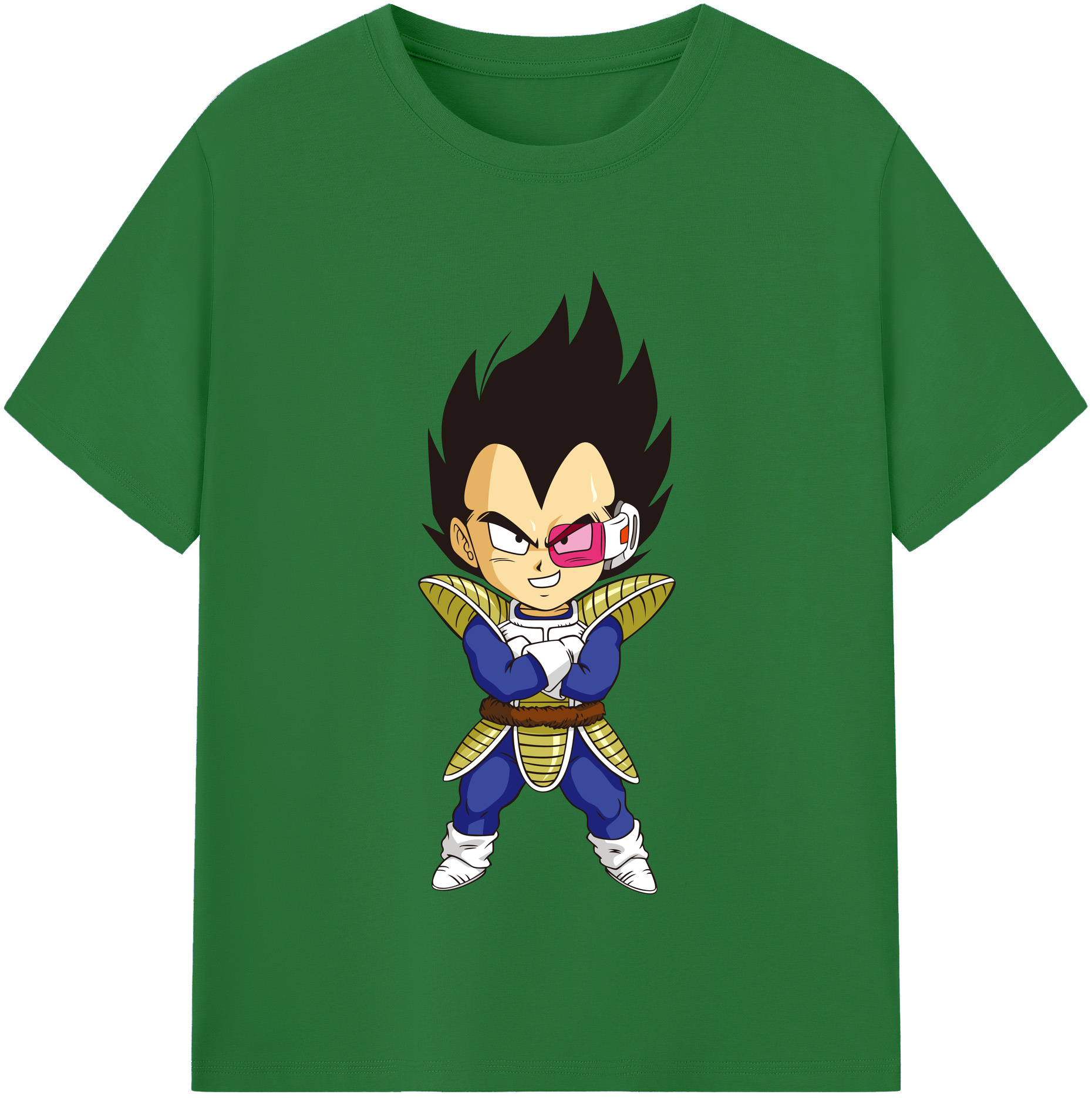 （画像用） ドラゴンボール ベジータ四世（Bejīta Yonsei）DRAGON BALL Vegeta IV 綿100％半袖Tシャツ（フロントプリント）