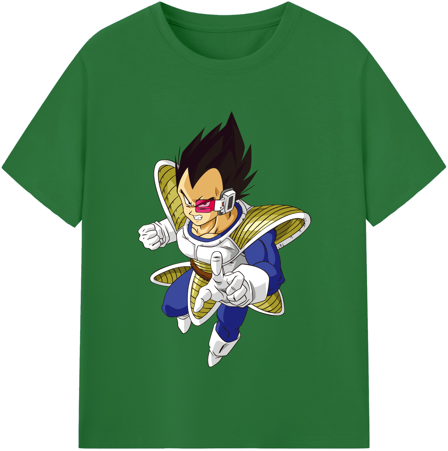 （画像用） ドラゴンボール ベジータ四世（Bejīta Yonsei）DRAGON BALL Vegeta IV 綿100％半袖Tシャツ（フロントプリント）