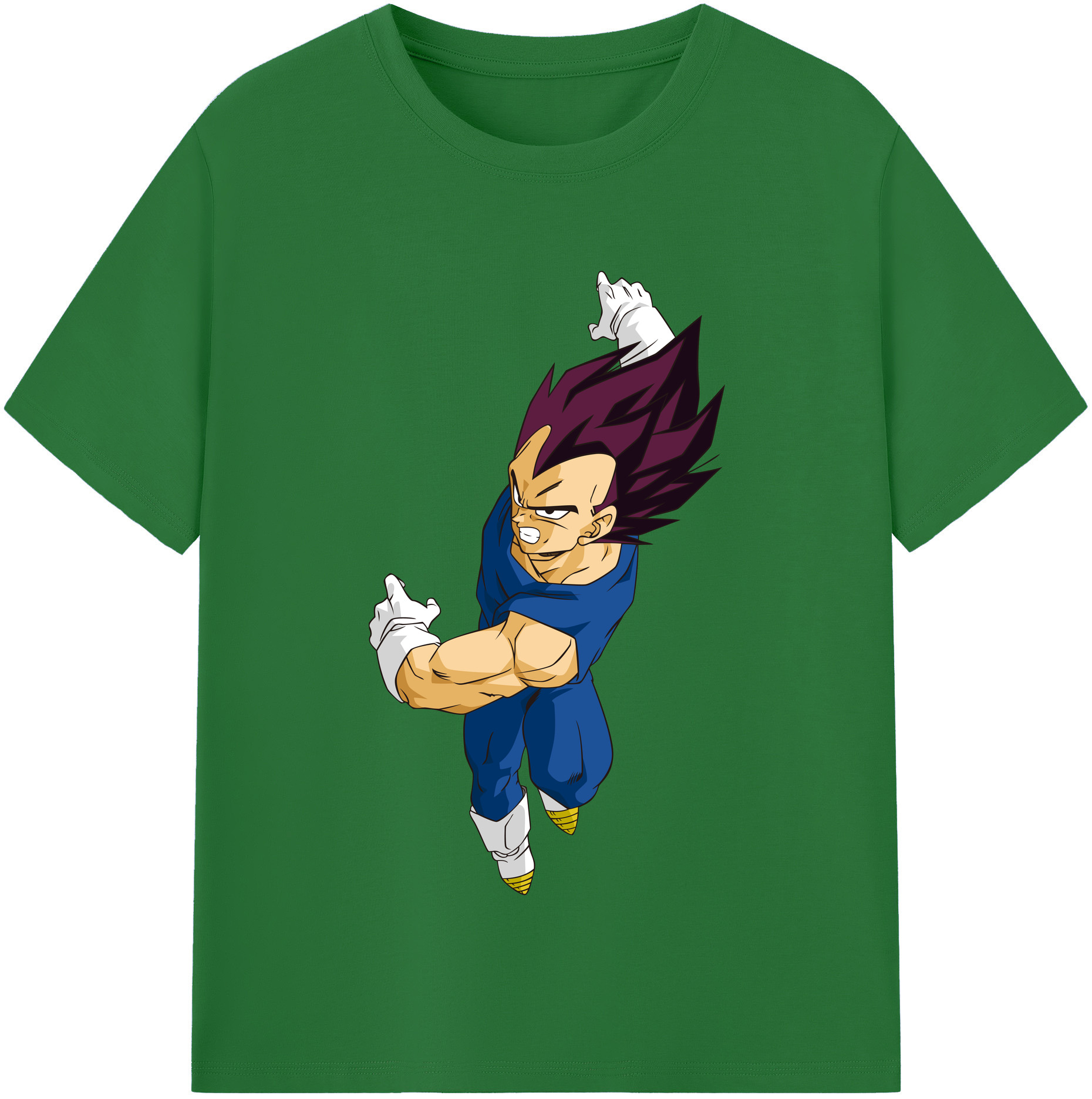 （画像用） ドラゴンボール ベジータ四世（Bejīta Yonsei）DRAGON BALL Vegeta IV 綿100％半袖Tシャツ（フロントプリント）