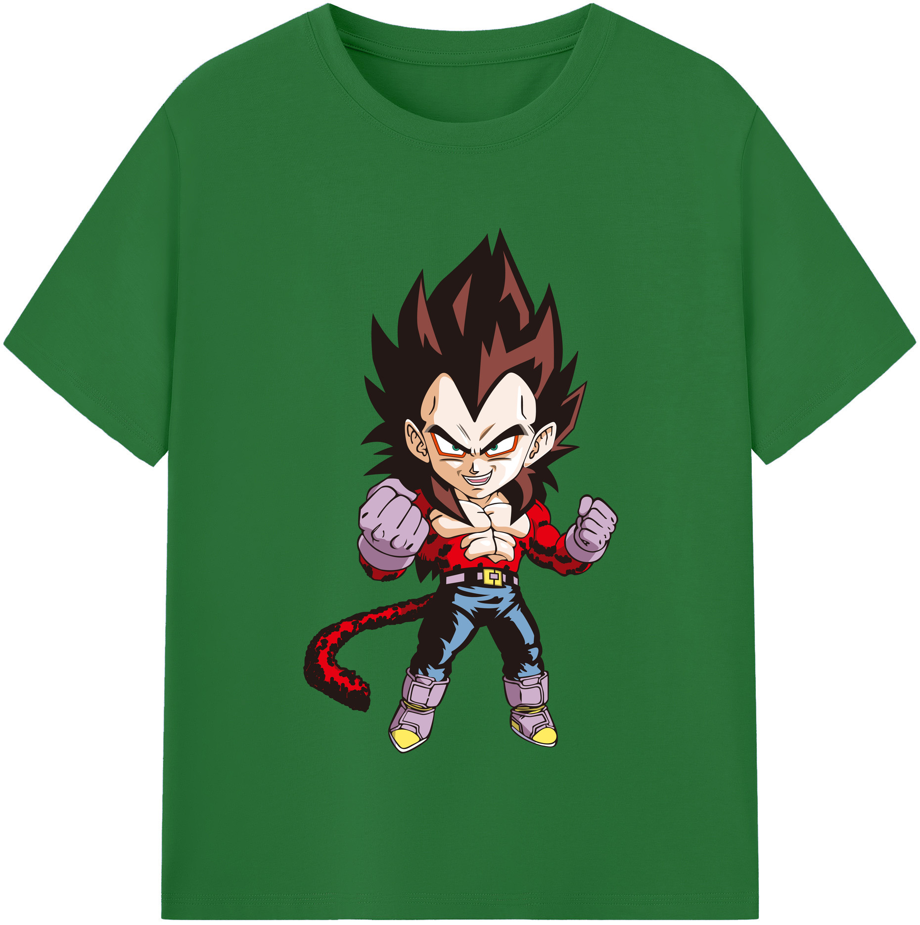 （画像用） ドラゴンボール ベジータ四世（Bejīta Yonsei）DRAGON BALL Vegeta IV 綿100％半袖Tシャツ（フロントプリント）