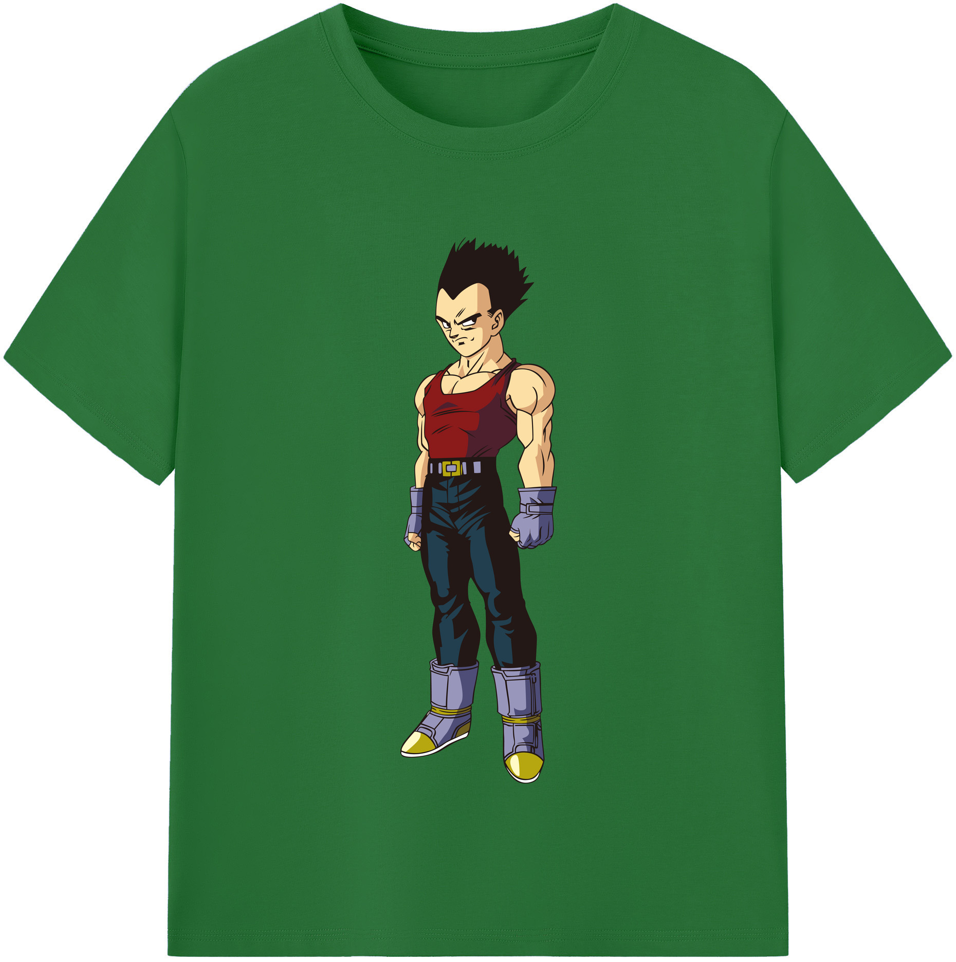 （画像用） ドラゴンボール ベジータ四世（Bejīta Yonsei）DRAGON BALL Vegeta IV 綿100％半袖Tシャツ（フロントプリント）
