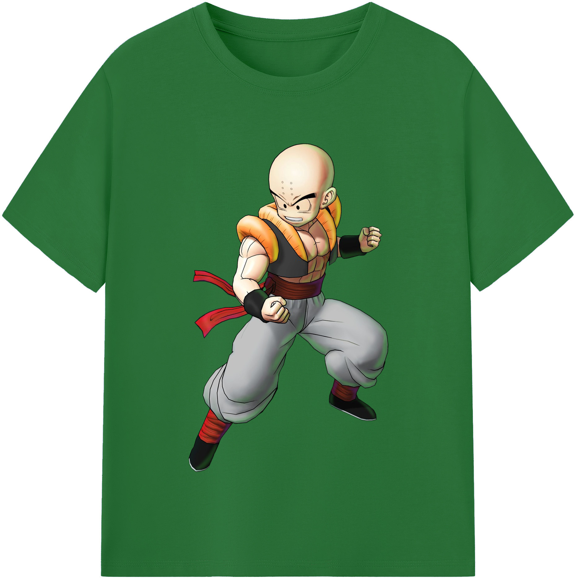 （画像用） ドラゴンボール クリリン DRAGON BALL krillin 綿100％半袖Tシャツ（フロントプリント）