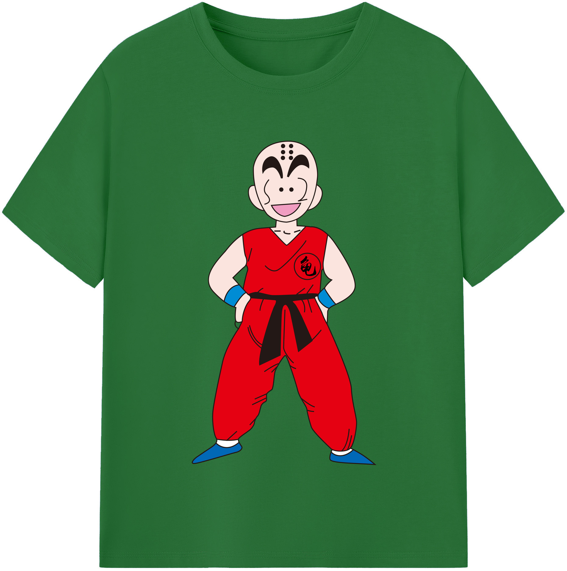 （画像用） ドラゴンボール クリリン DRAGON BALL krillin 綿100％半袖Tシャツ（フロントプリント）