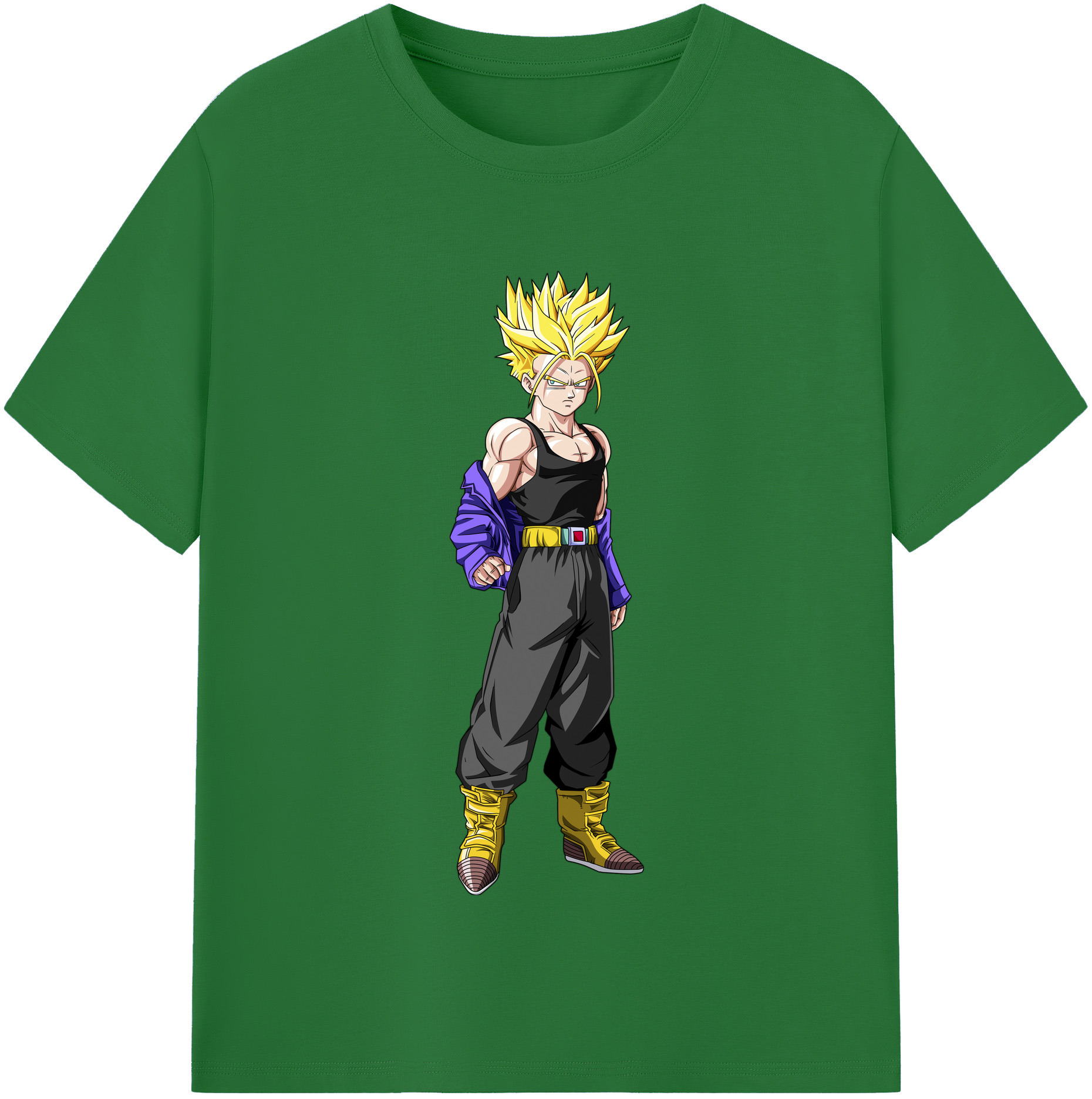 （画像用） ドラゴンボール トランクス（Torankusu）DRAGON BALL Trunks 綿100％半袖Tシャツ（フロントプリント）