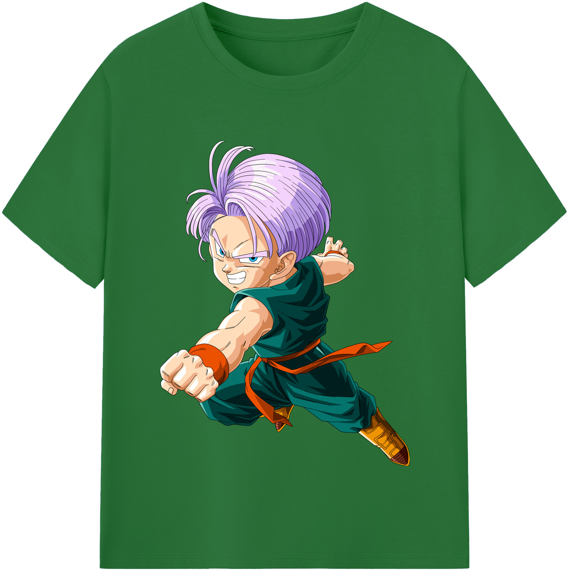 （画像用） ドラゴンボール トランクス（Torankusu）DRAGON BALL Trunks 綿100％半袖Tシャツ（フロントプリント）