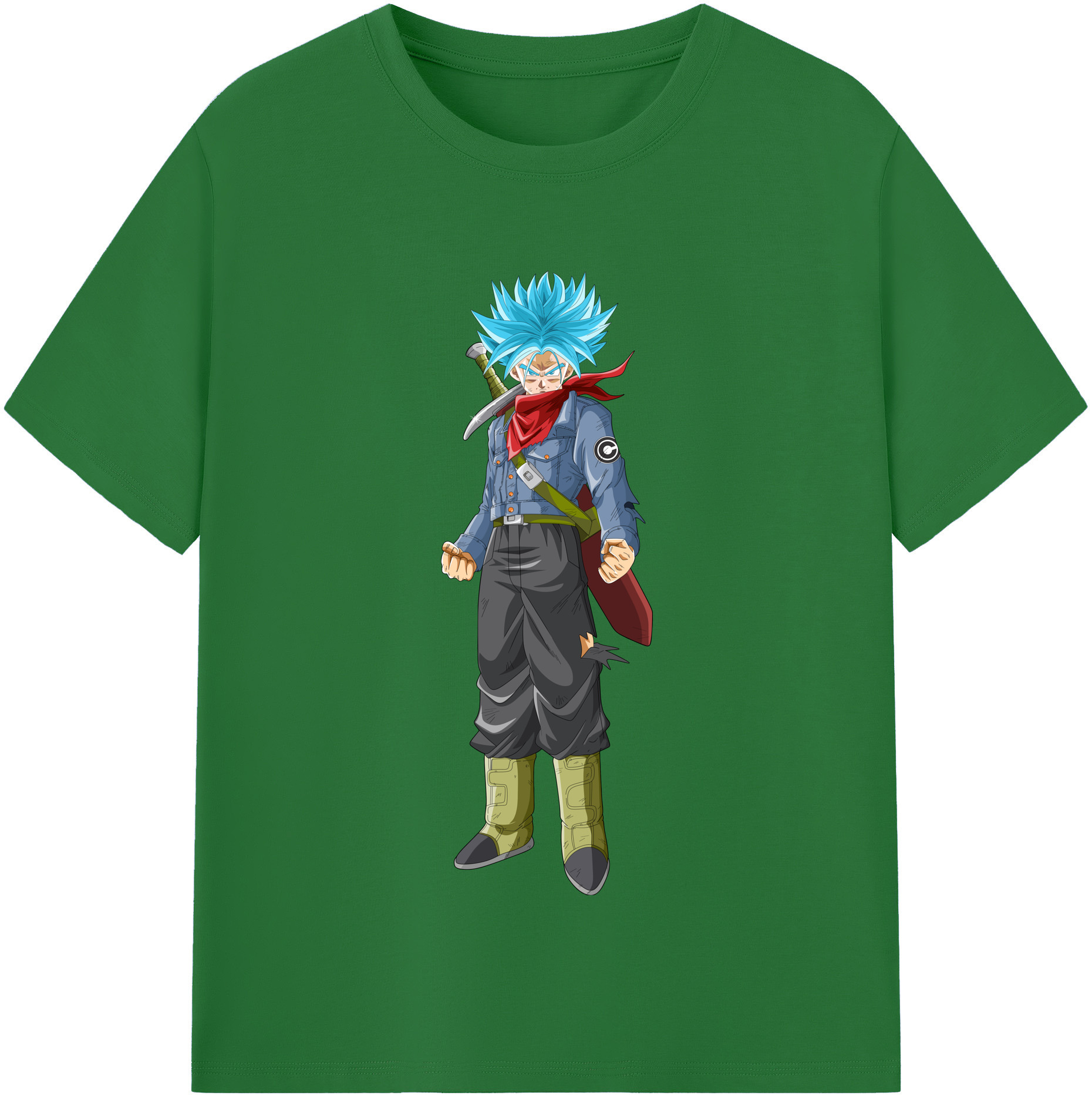 （画像用） ドラゴンボール トランクス（Torankusu）DRAGON BALL Trunks 綿100％半袖Tシャツ（フロントプリント）