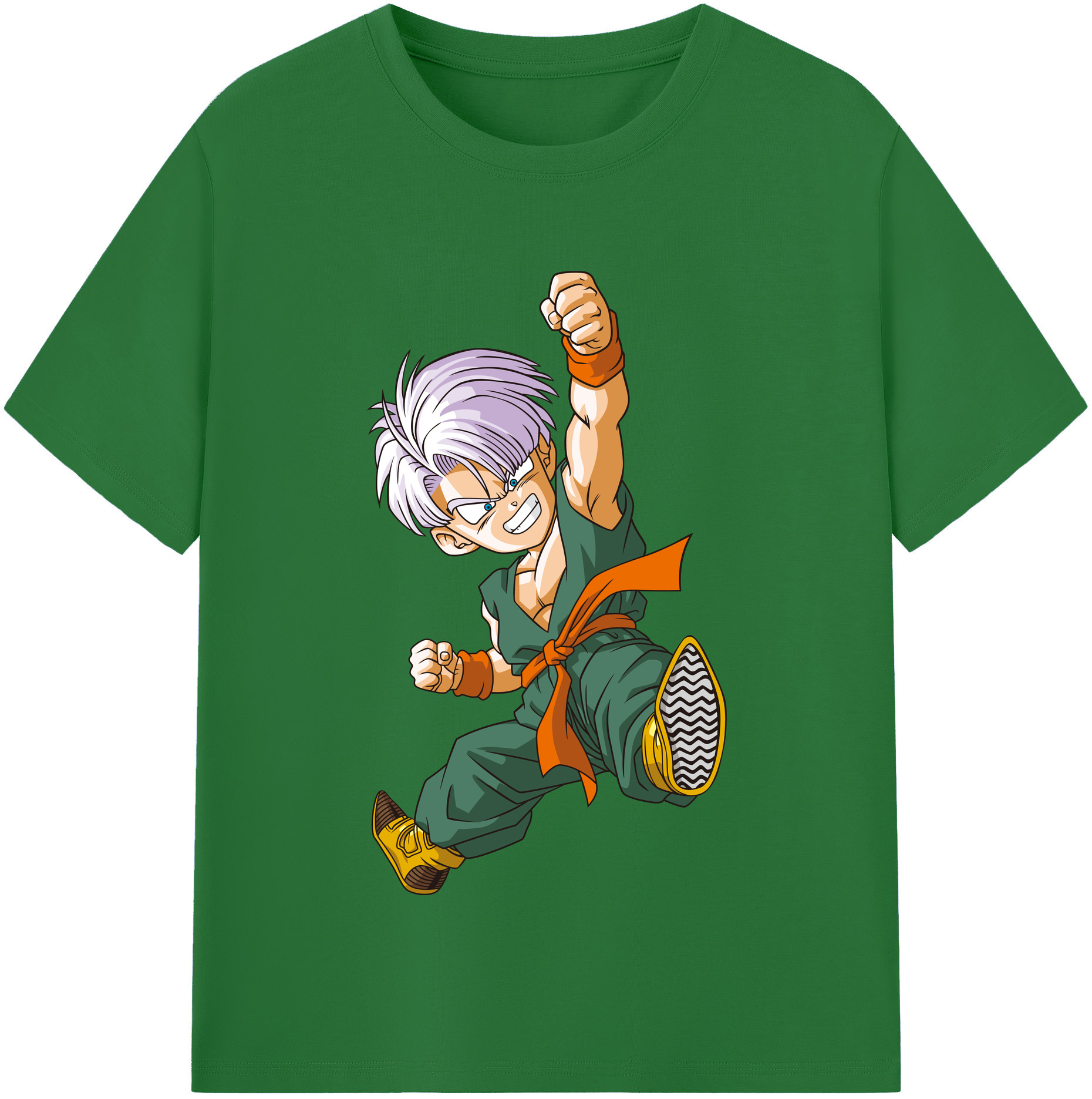 （画像用） ドラゴンボール トランクス（Torankusu）DRAGON BALL Trunks 綿100％半袖Tシャツ（フロントプリント）