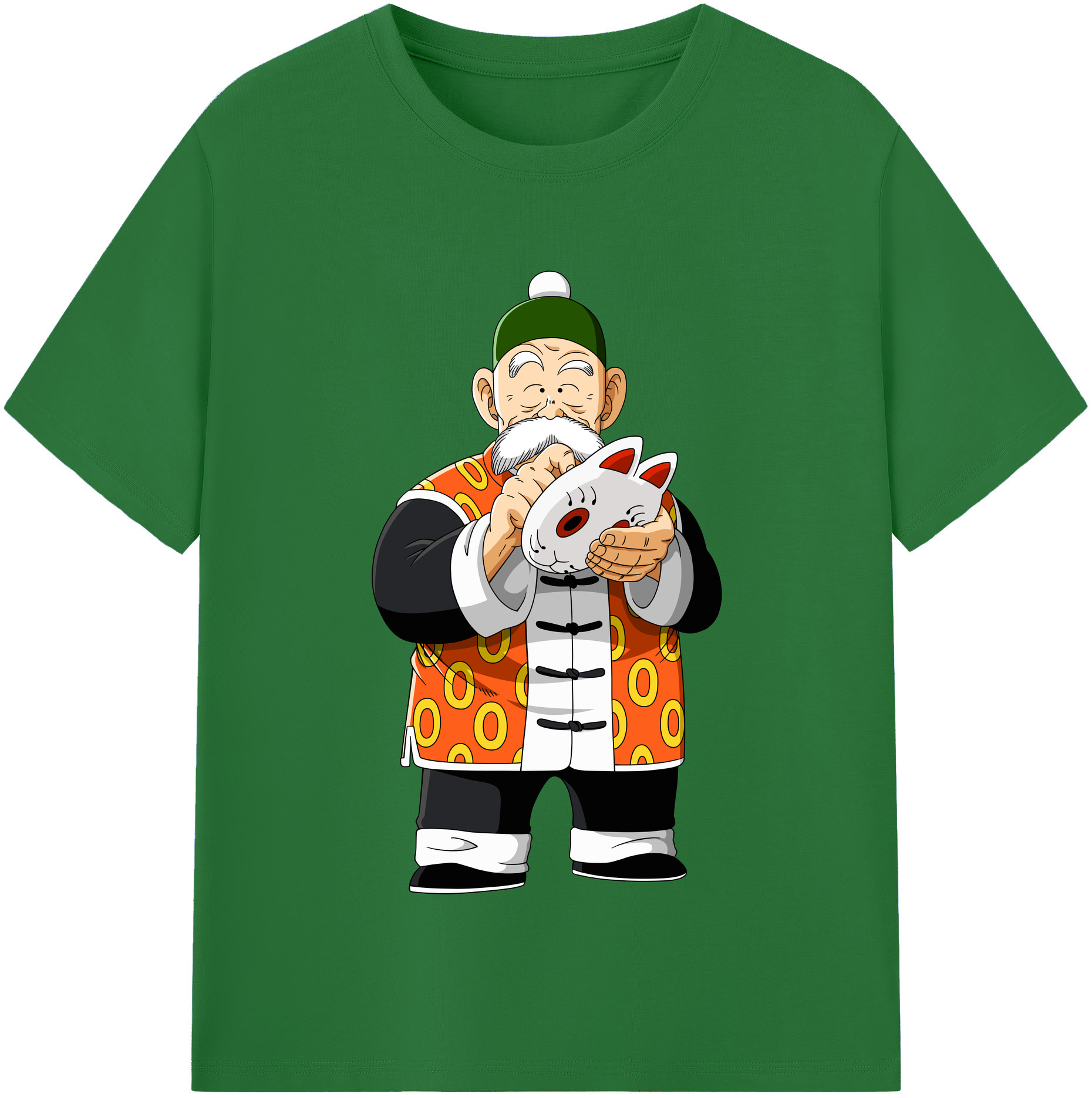 （画像用） ドラゴンボール 亀仙人（かめせんにん） DRAGON BALL Master Roshi Kame Sennin 綿100％半袖Tシャツ（フロントプリント）