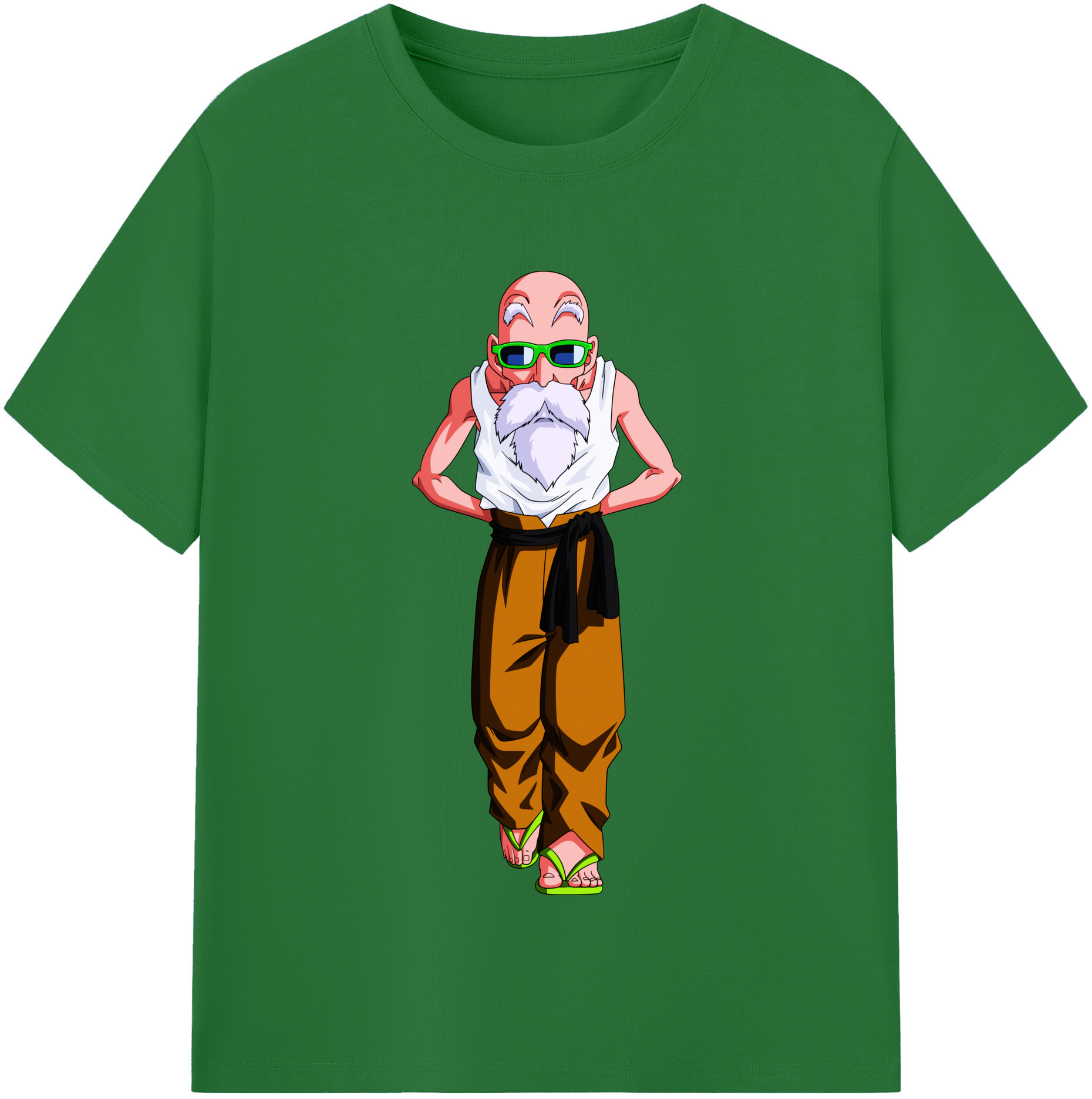 （画像用） ドラゴンボール 亀仙人（かめせんにん） DRAGON BALL Master Roshi Kame Sennin 綿100％半袖Tシャツ（フロントプリント）