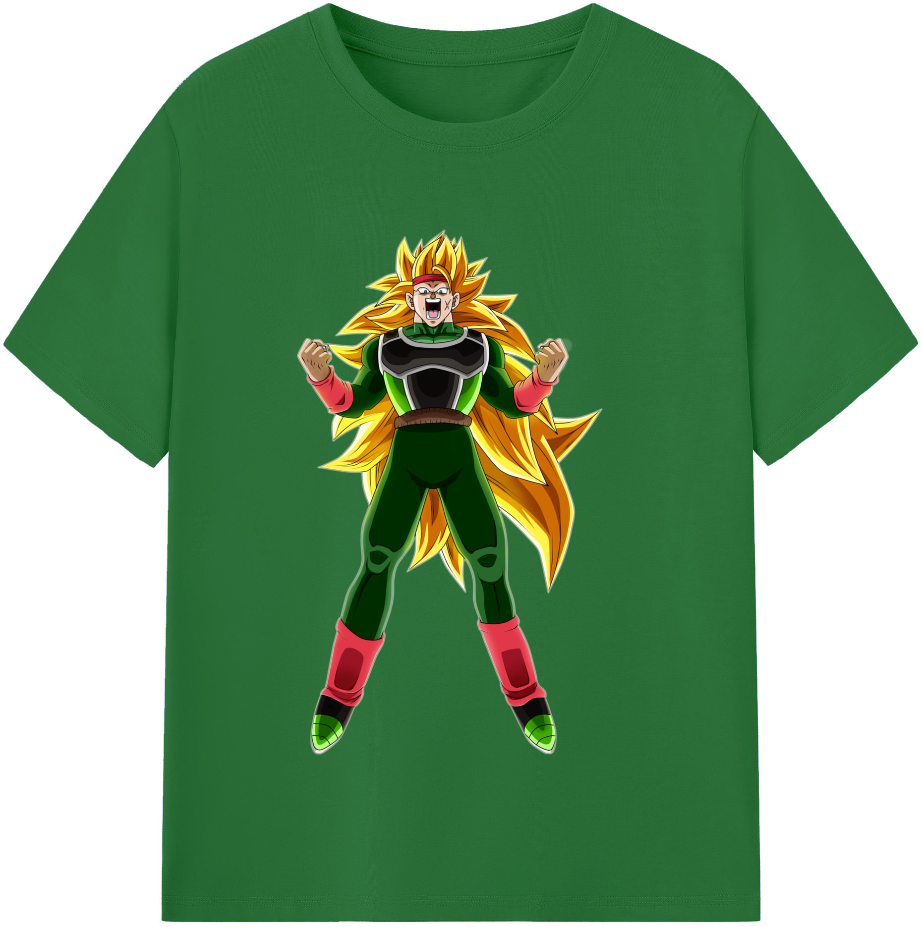 （画像用） ドラゴンボール ブロリー DRAGON BALL Broli 綿100％半袖Tシャツ（フロントプリント）