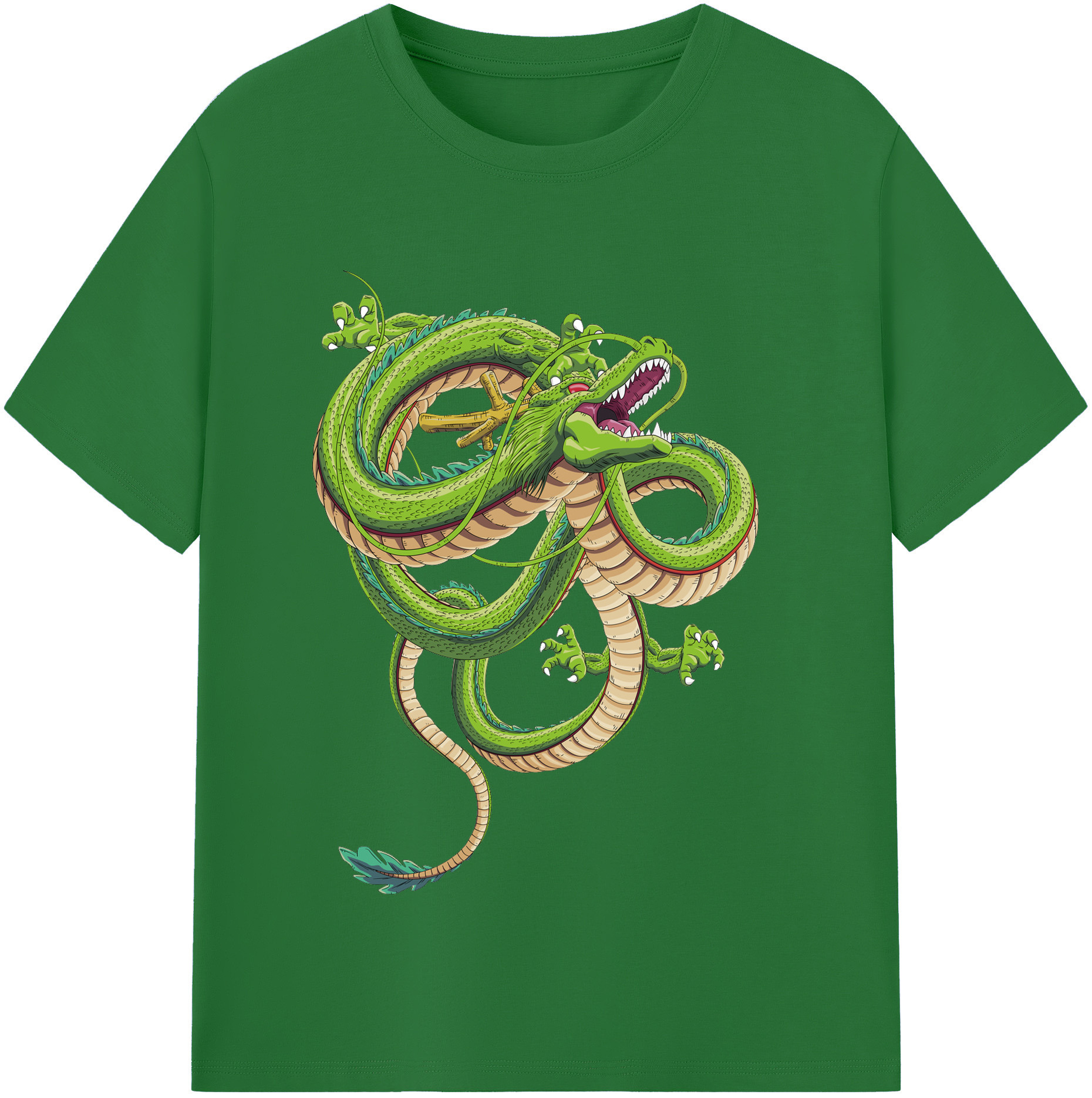 （画像用） ドラゴンボール 神龍 シェンロン DRAGON BALL Shenron 綿100％半袖Tシャツ（フロントプリント）