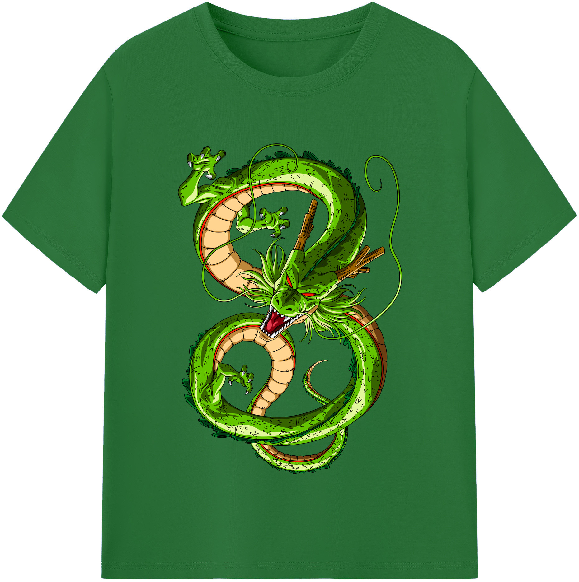 （画像用） ドラゴンボール 神龍 シェンロン DRAGON BALL Shenron 綿100％半袖Tシャツ（フロントプリント）