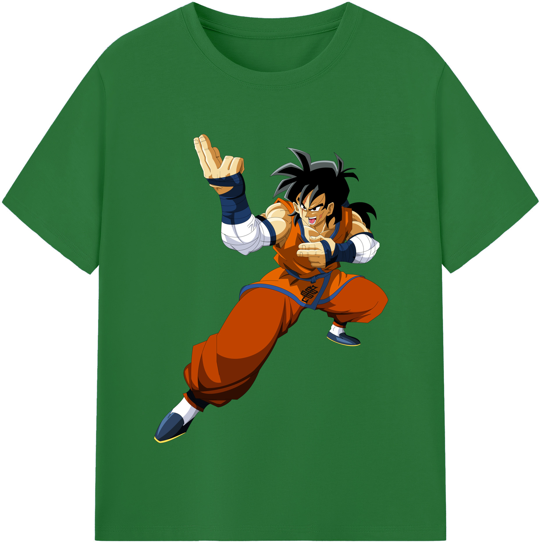 （画像用） ドラゴンボール ヤムチャ DRAGON BALL Yamcha 綿100％半袖Tシャツ（フロントプリント）