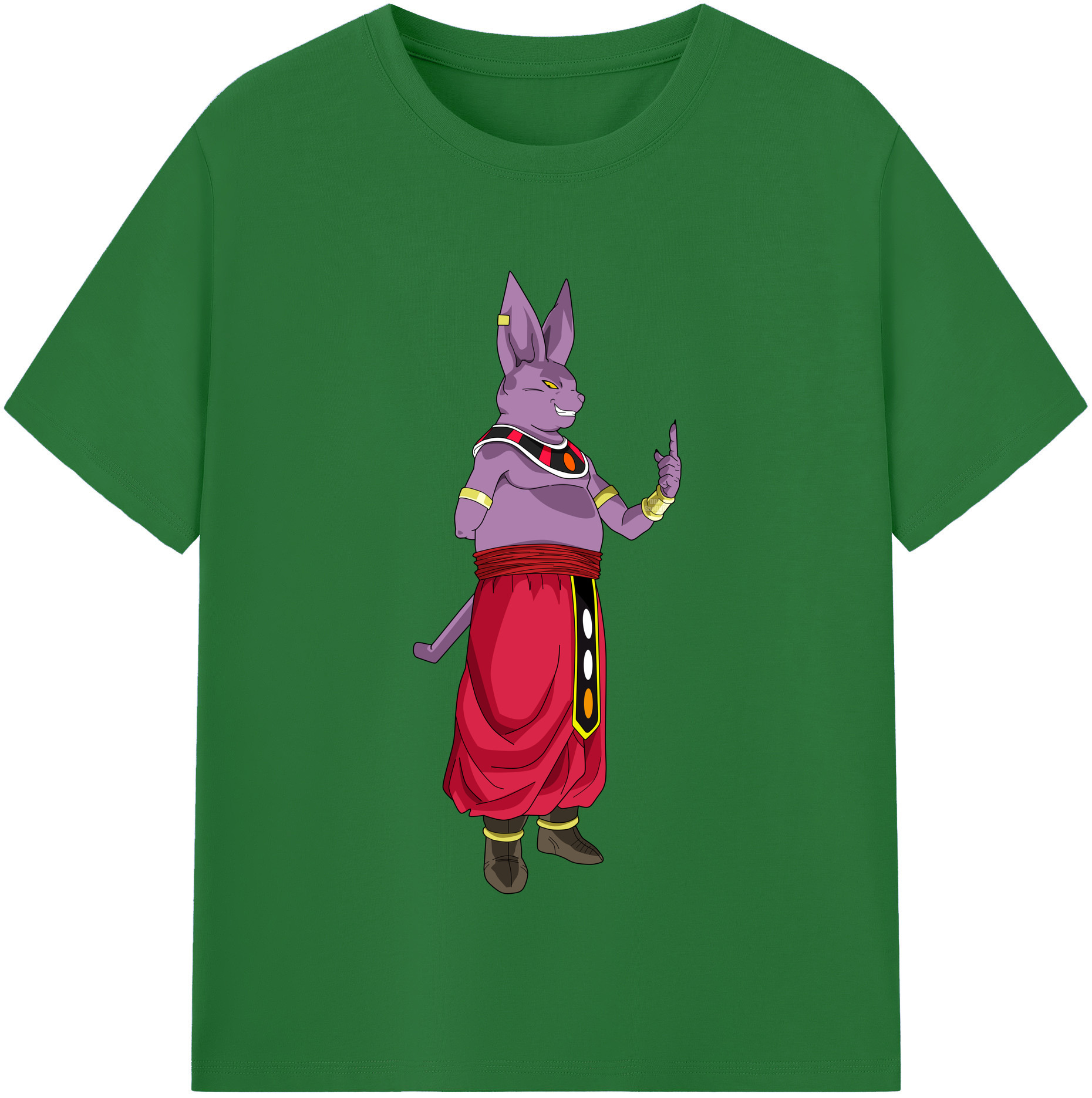（画像用） ドラゴンボール シャンパ DRAGON BALL Champa 綿100％半袖Tシャツ（フロントプリント）