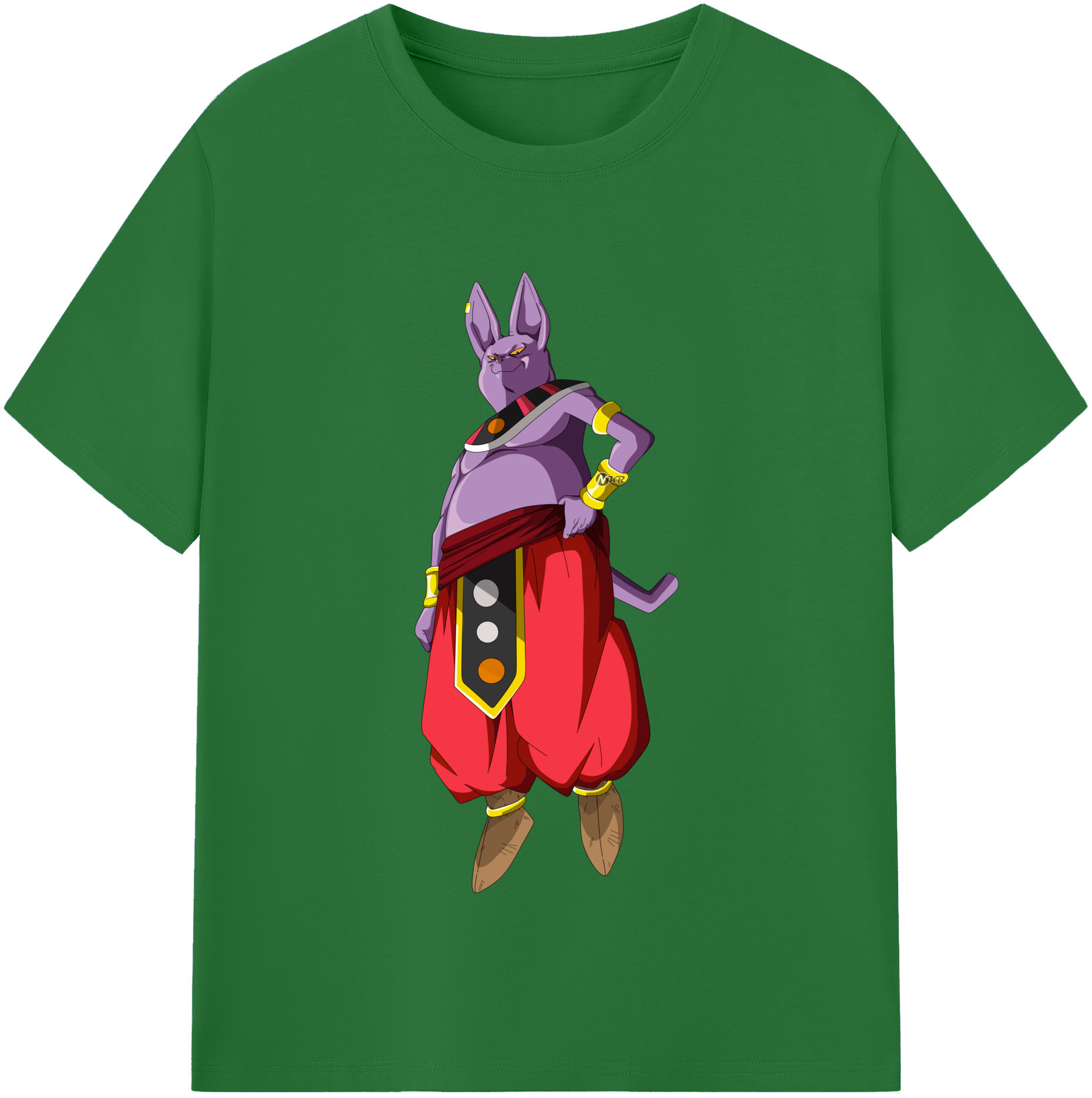 （画像用） ドラゴンボール シャンパ DRAGON BALL Champa 綿100％半袖Tシャツ（フロントプリント）
