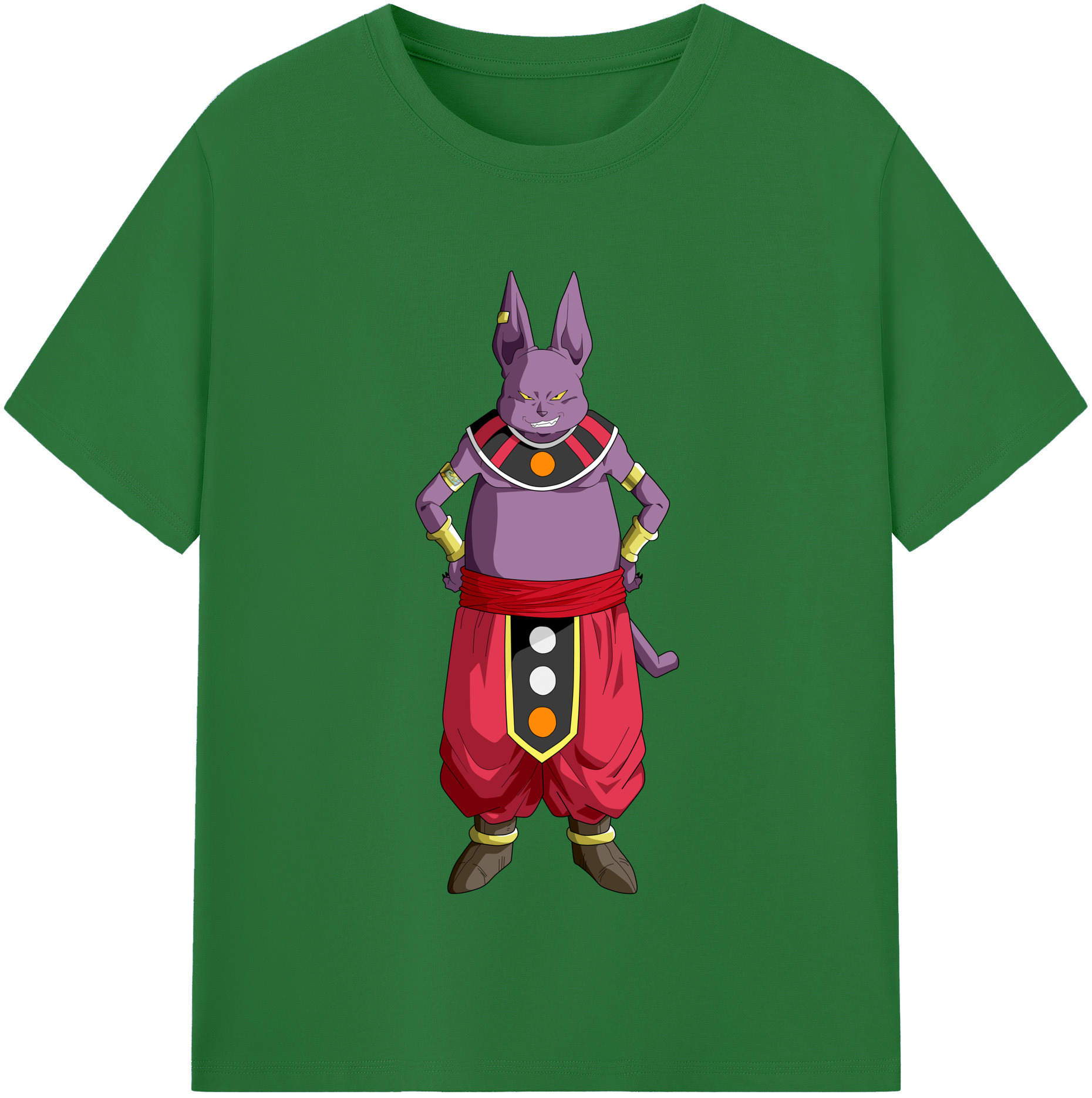 （画像用） ドラゴンボール シャンパ DRAGON BALL Champa 綿100％半袖Tシャツ（フロントプリント）
